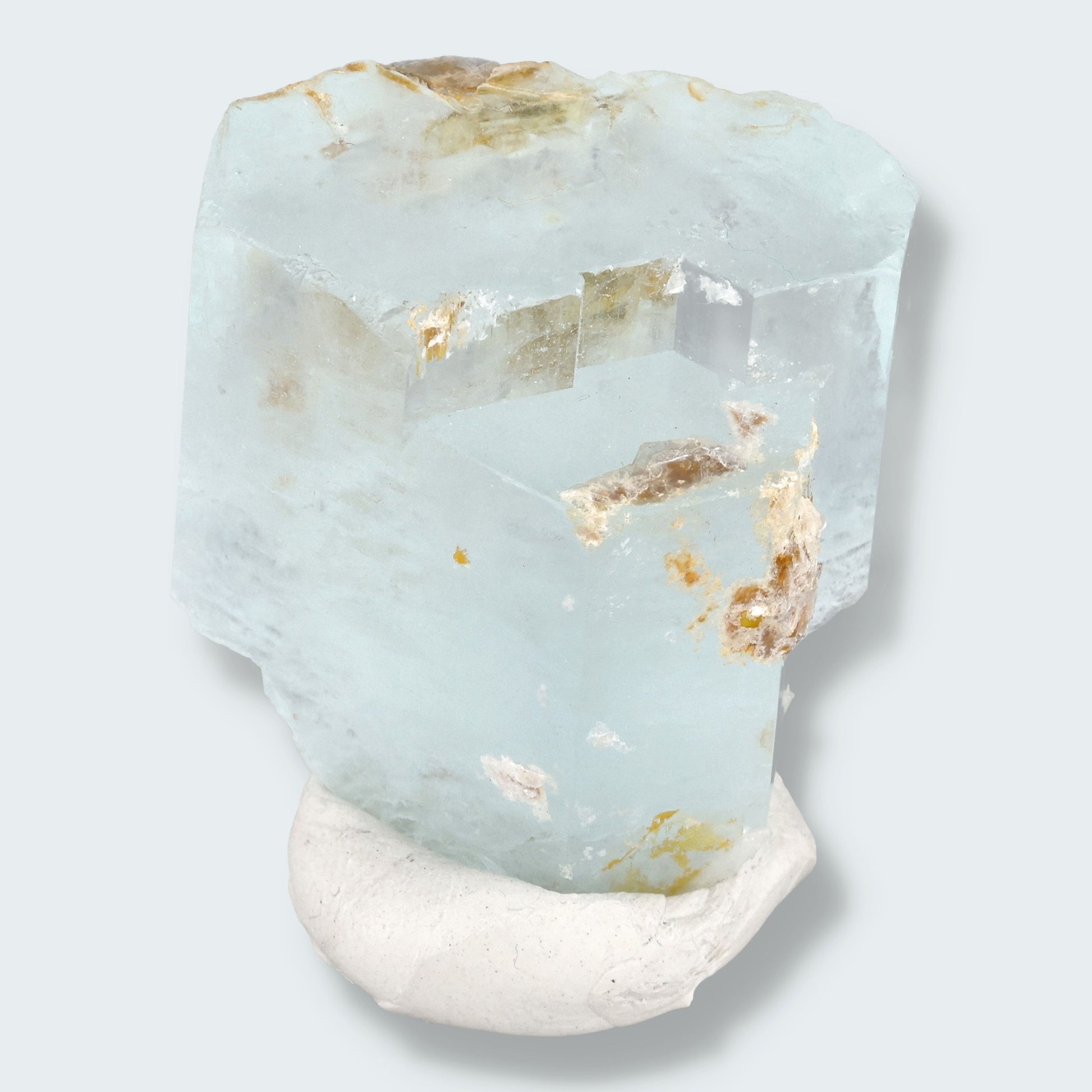 Aquamarin Kristall auf Feldspat aus Pakistan (42g)