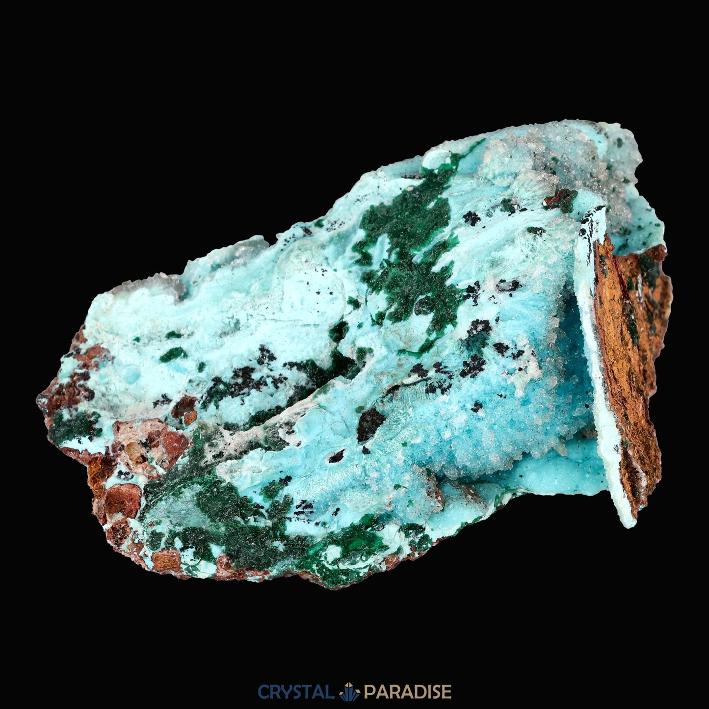 Chrysokoll Stufe aus Tenke-Fungurume, Kolwezi, Lualaba, DR Kongo (30g) - crystal paradise