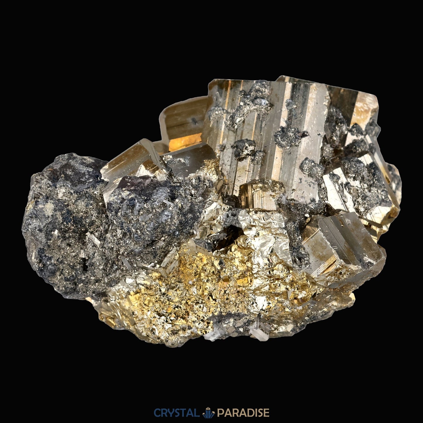 Regenbogen Pyrit aus Indonesien (159g) - crystal paradise