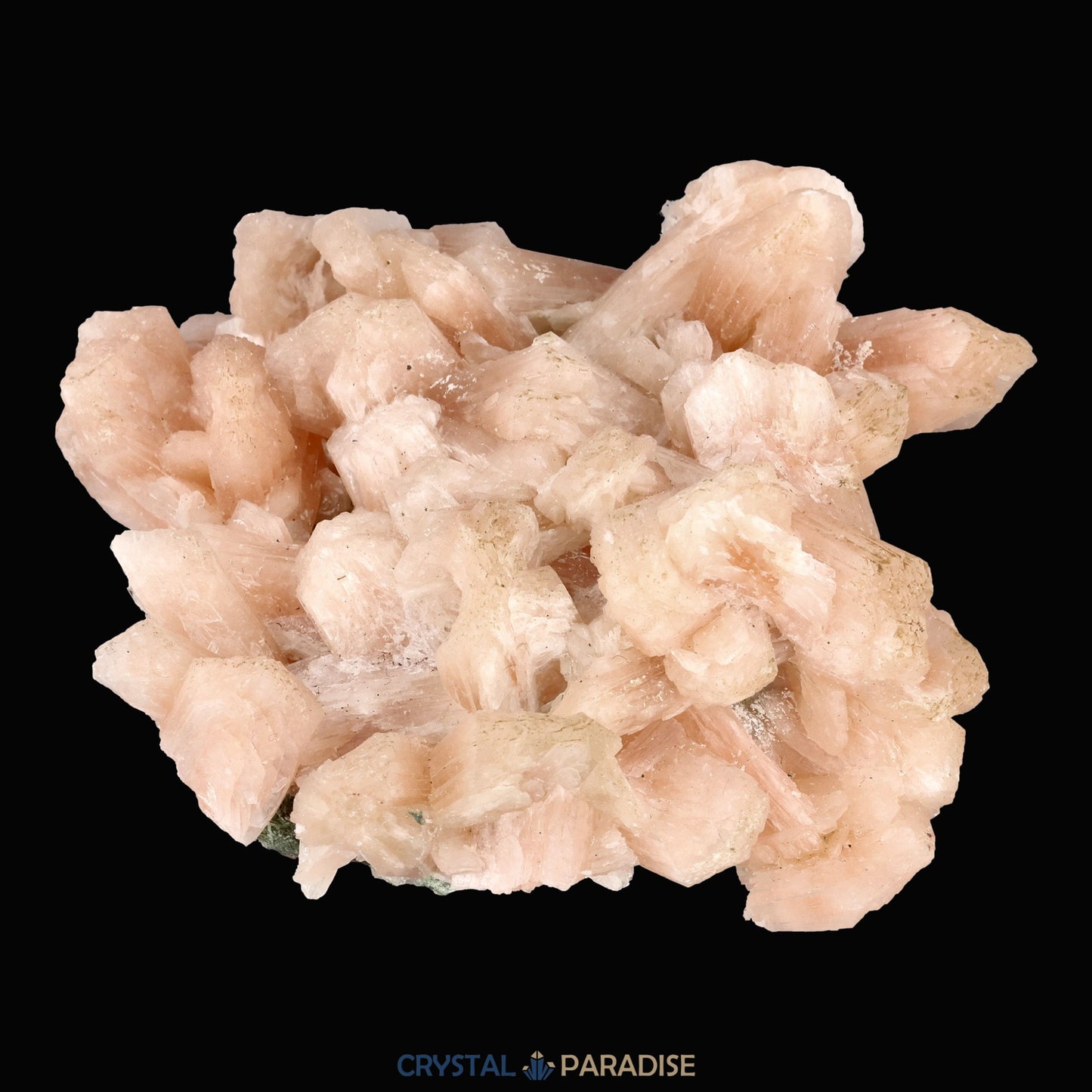 Stilbit Insel auf Zeolith aus Indien - Handstufe - 1 Stück - crystal paradise