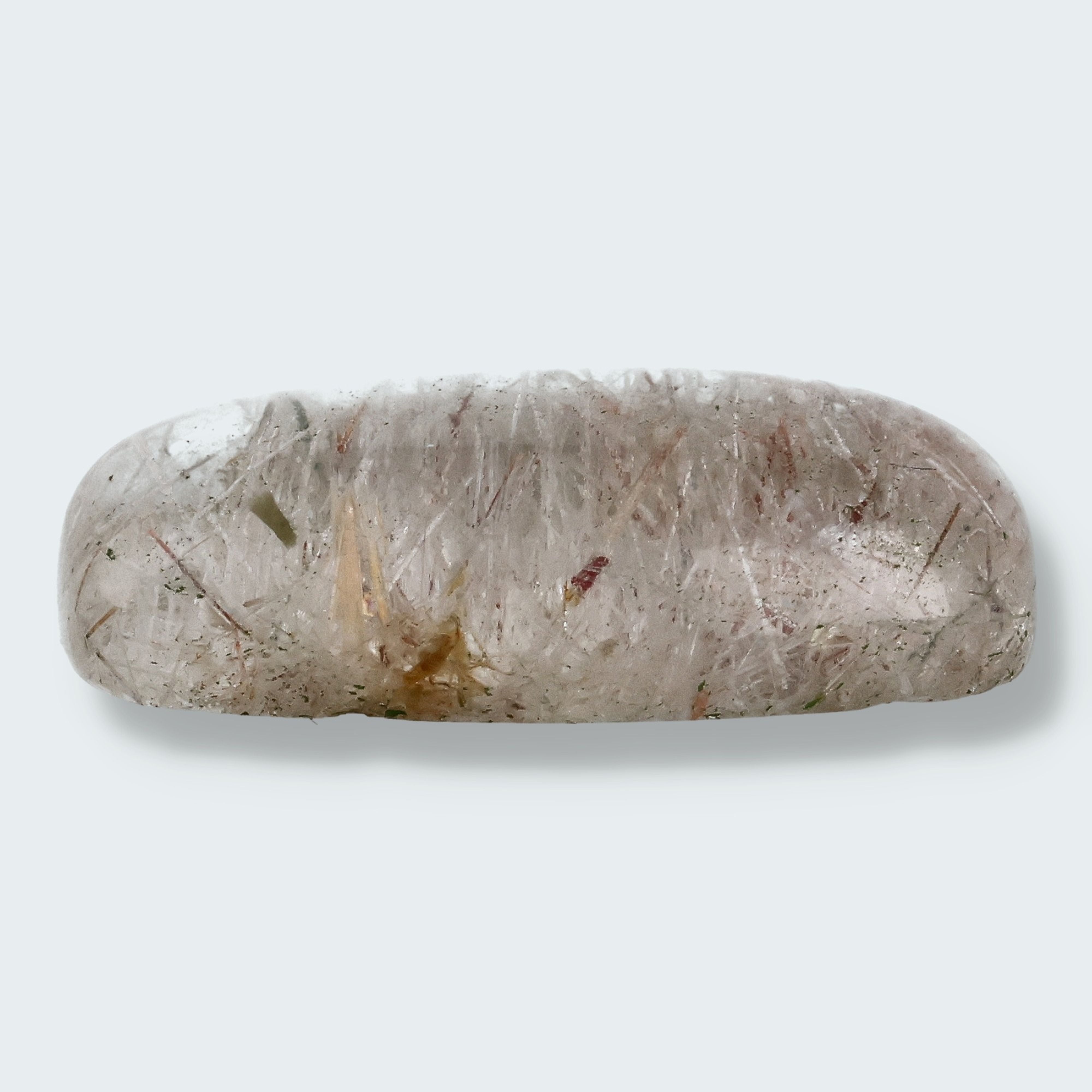 Garden Quarz (Cabochon Schliff) aus Sambia (40,2ct) mit Rutil