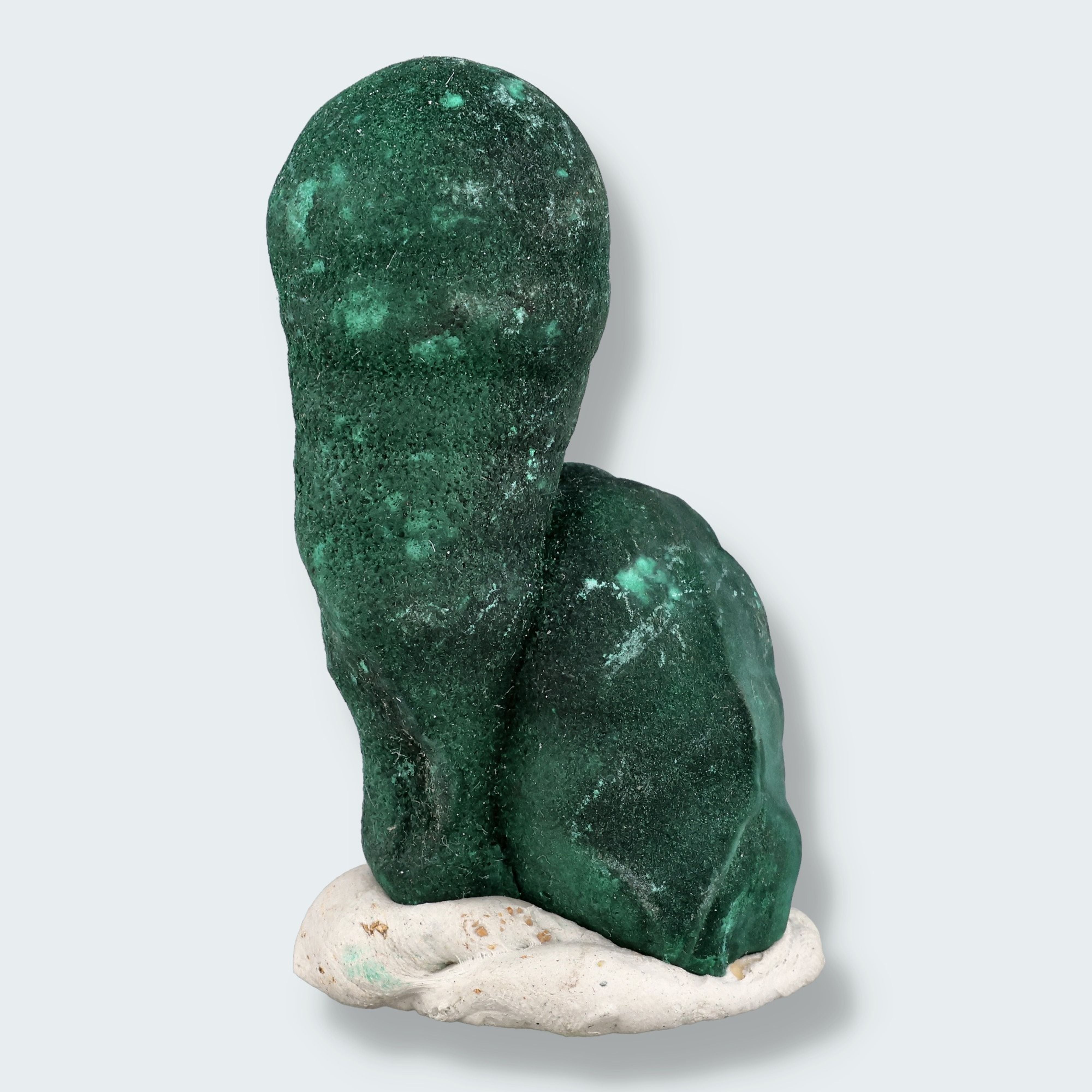 Velvet Samt Malachit Stufe aus der Tantara Mine, Kongo (112g)