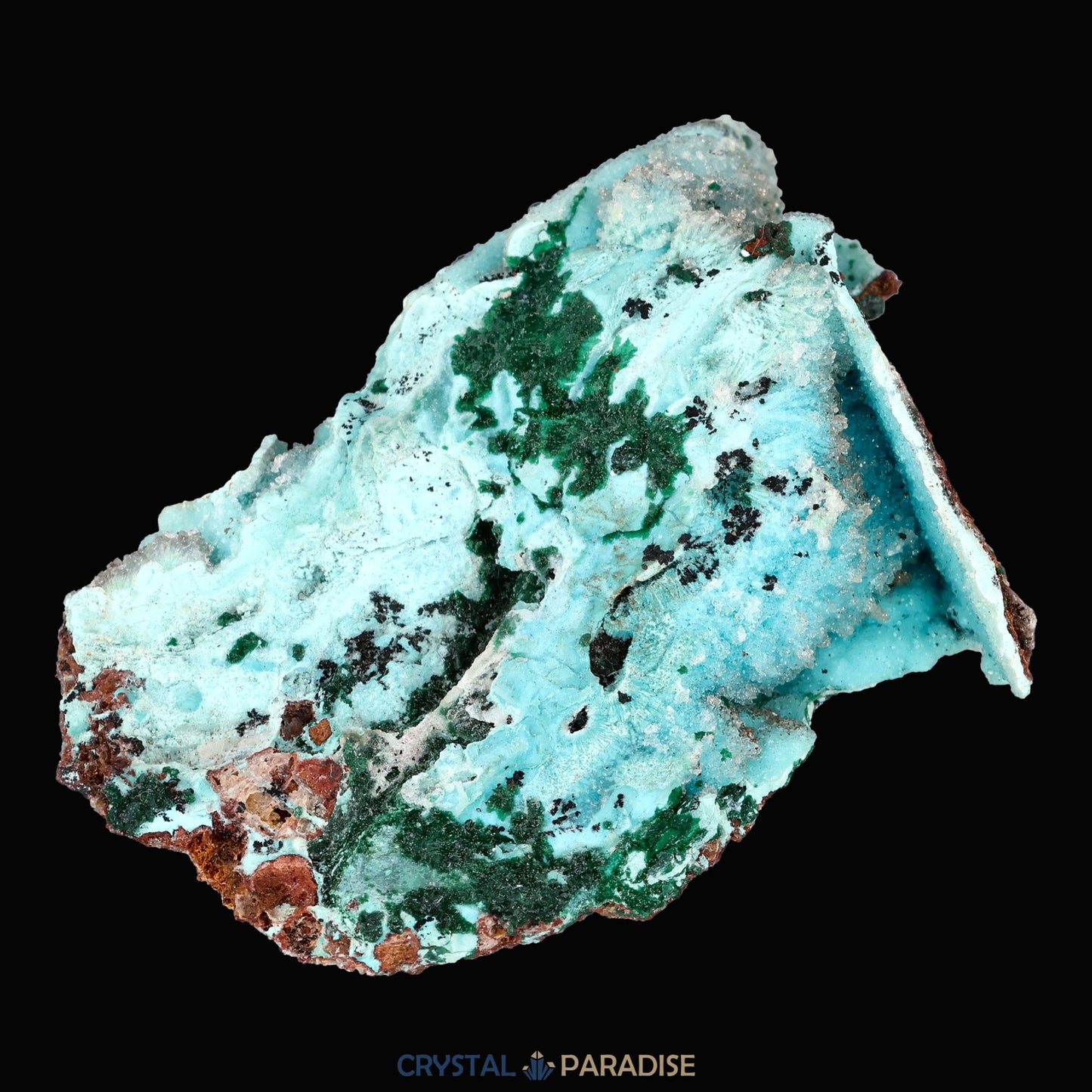 Chrysokoll Stufe aus Tenke-Fungurume, Kolwezi, Lualaba, DR Kongo (30g) - crystal paradise