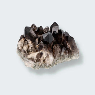 Rauchquarz Handstufe aus Brasilien (293g) - bestrahlt