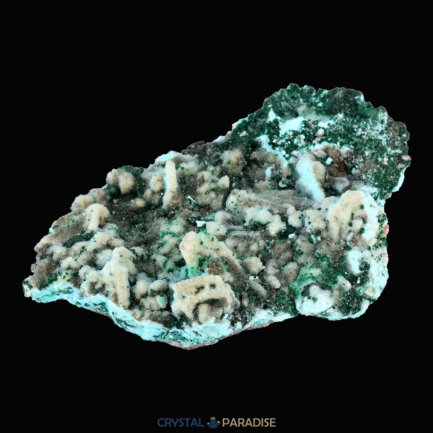 Chrysokoll Stufe aus Tenke-Fungurume, Kolwezi, Lualaba, DR Kongo (72g) - crystal paradise
