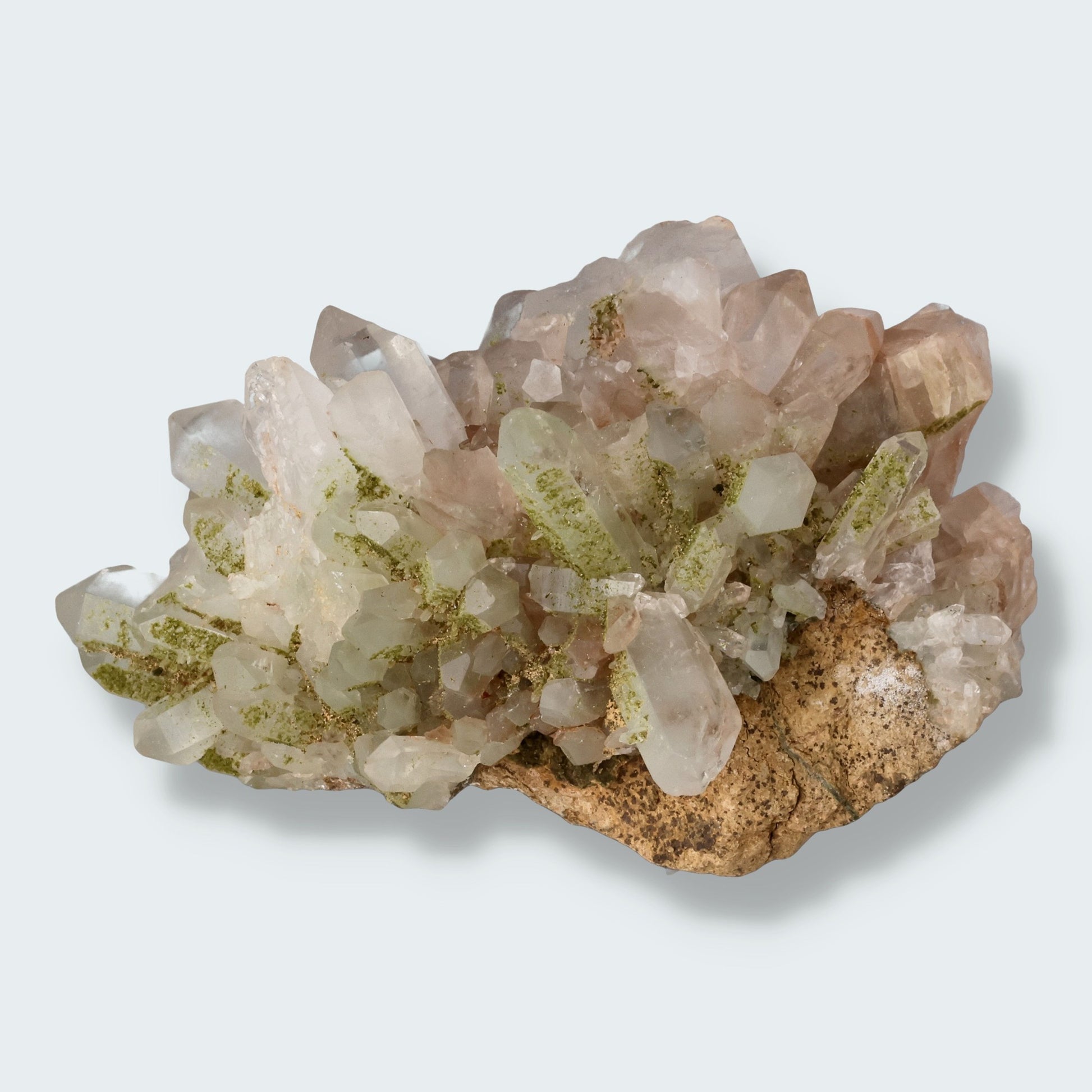 Epidot und  Bergkristall aus der Türkei (203g)