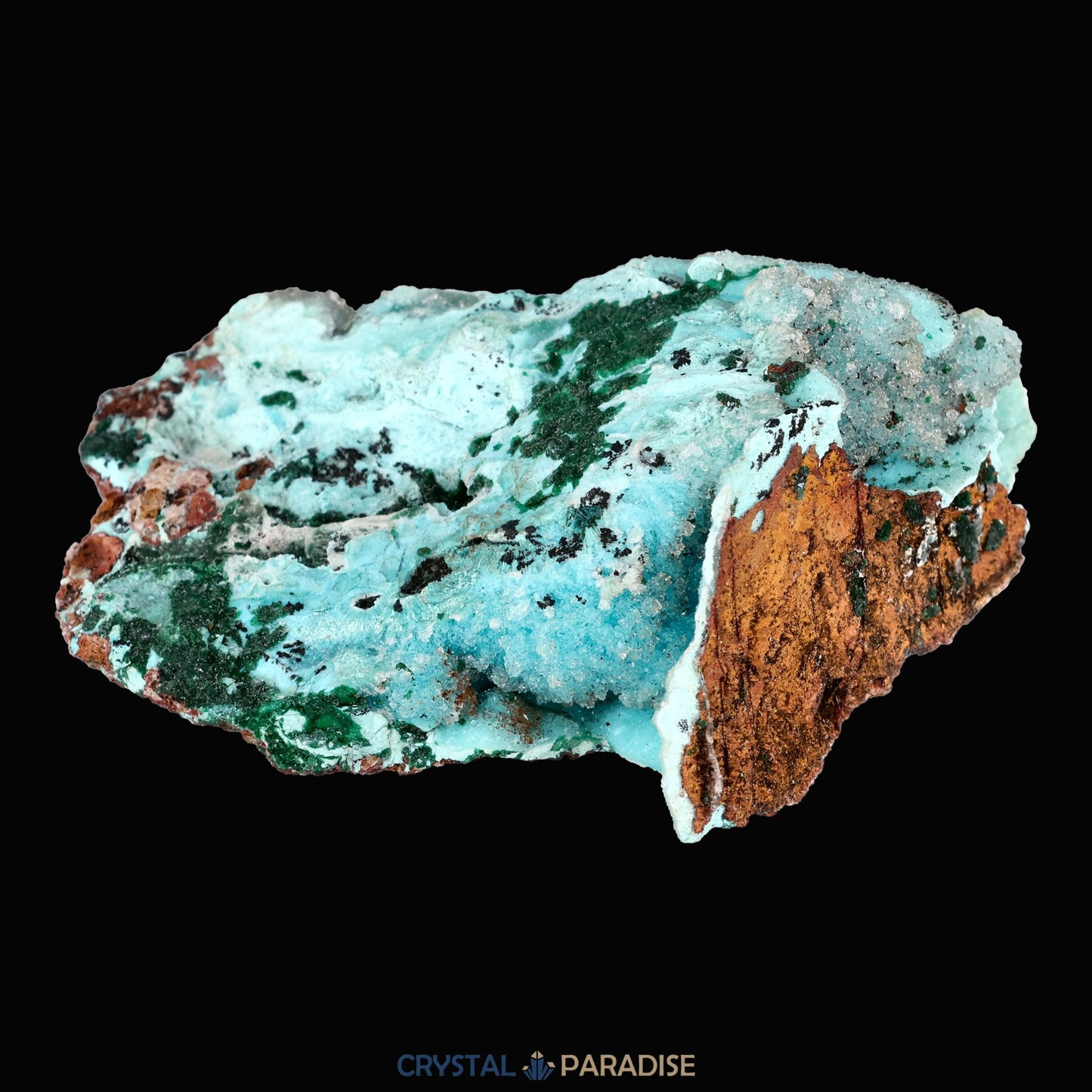 Chrysokoll Stufe aus Tenke-Fungurume, Kolwezi, Lualaba, DR Kongo (30g) - crystal paradise