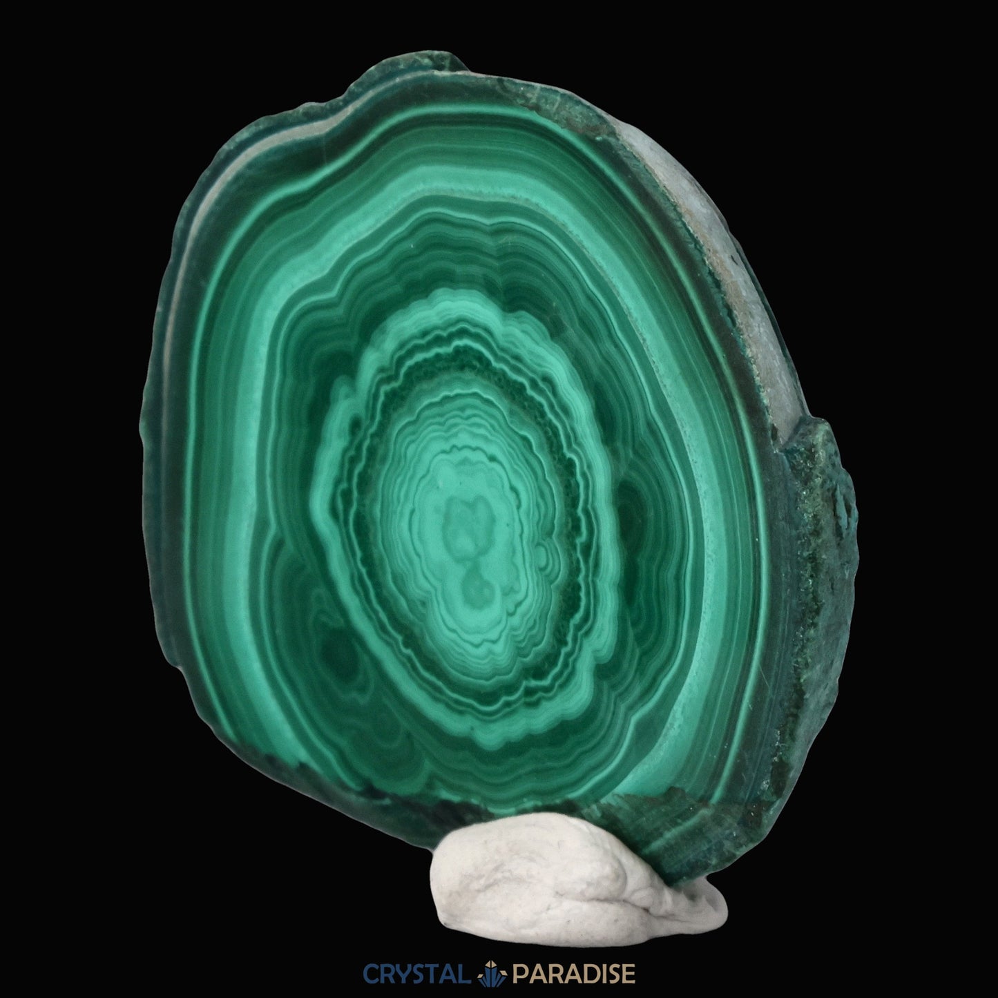 Malachit runde Scheibe aus dem Kongo - crystal paradise