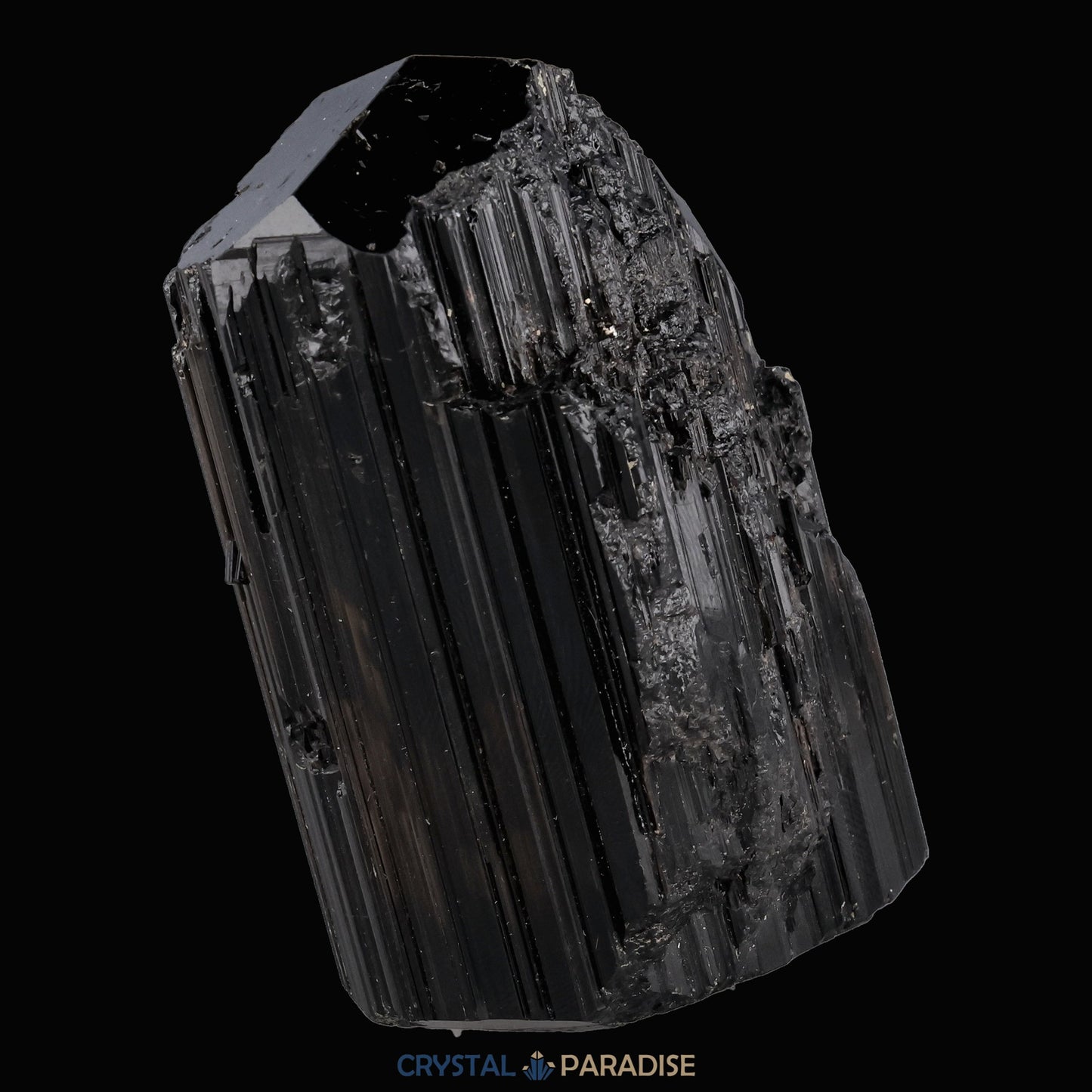 Kluftschwimmer Schwarzer Schörl Turmalin aus Brasilien (209g) - crystal paradise