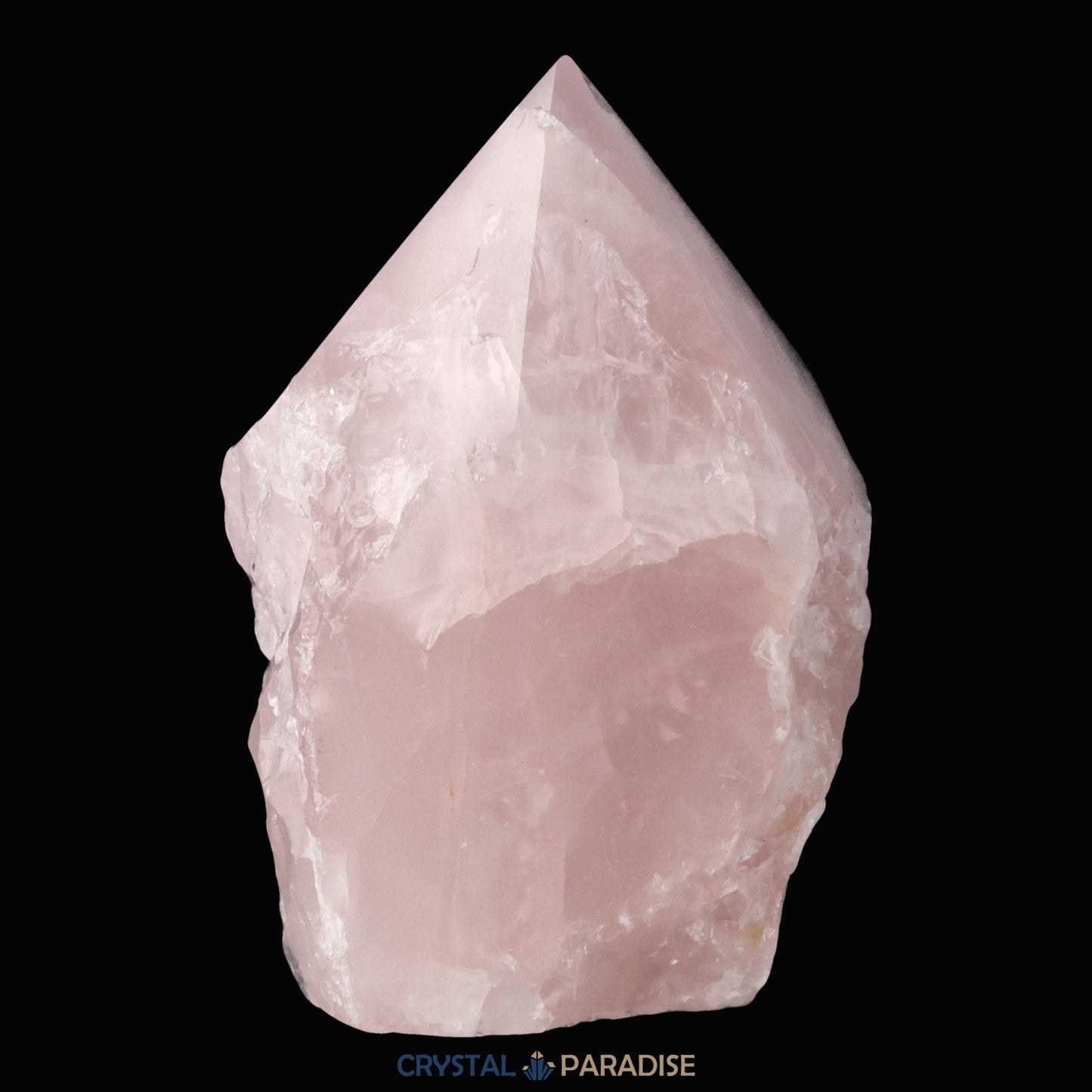 Rosenquarz Spitze aus Brasilien ca. 7 cm - crystal paradise