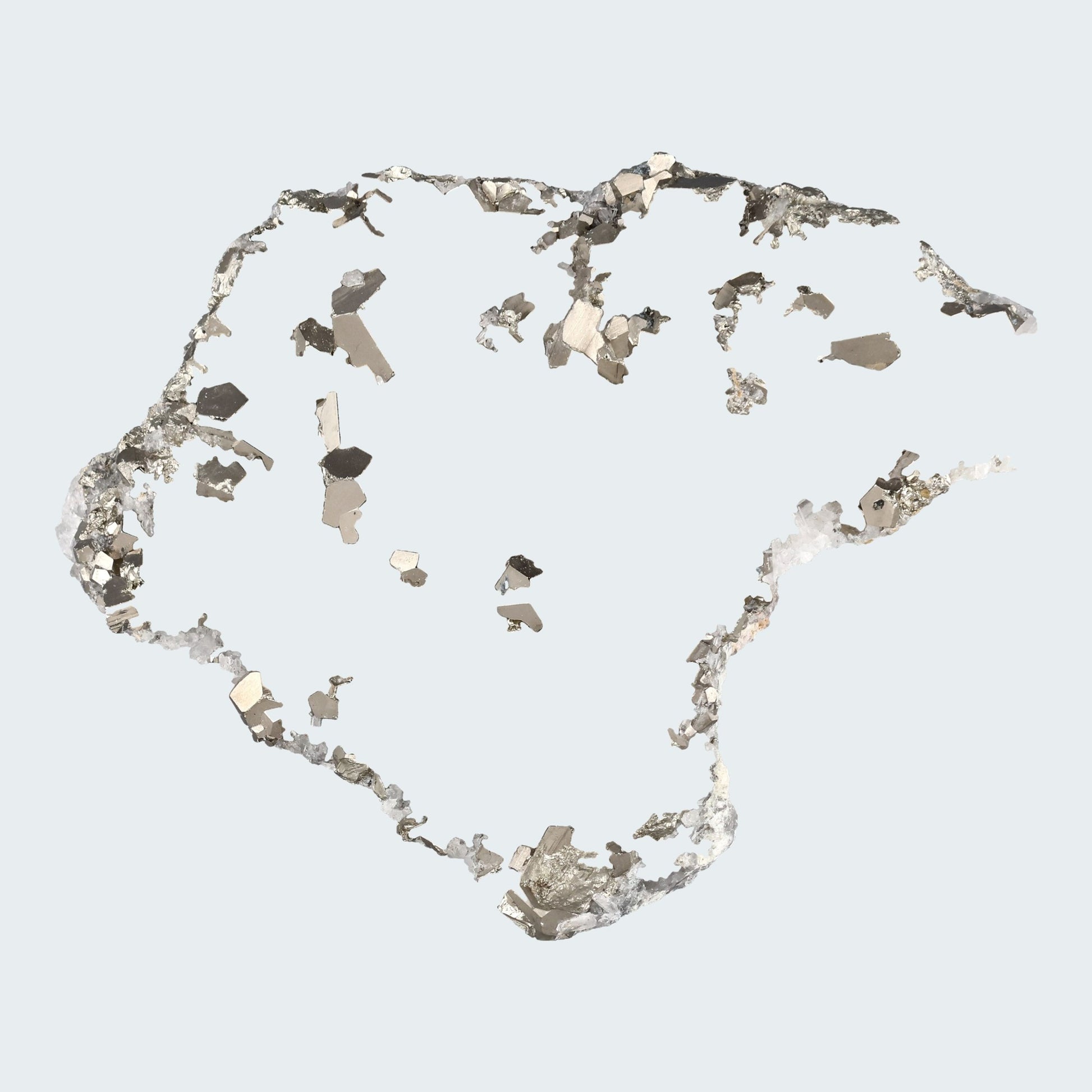 Pyrit an Bergkristall aus Indonesien (381g) - crystal paradise