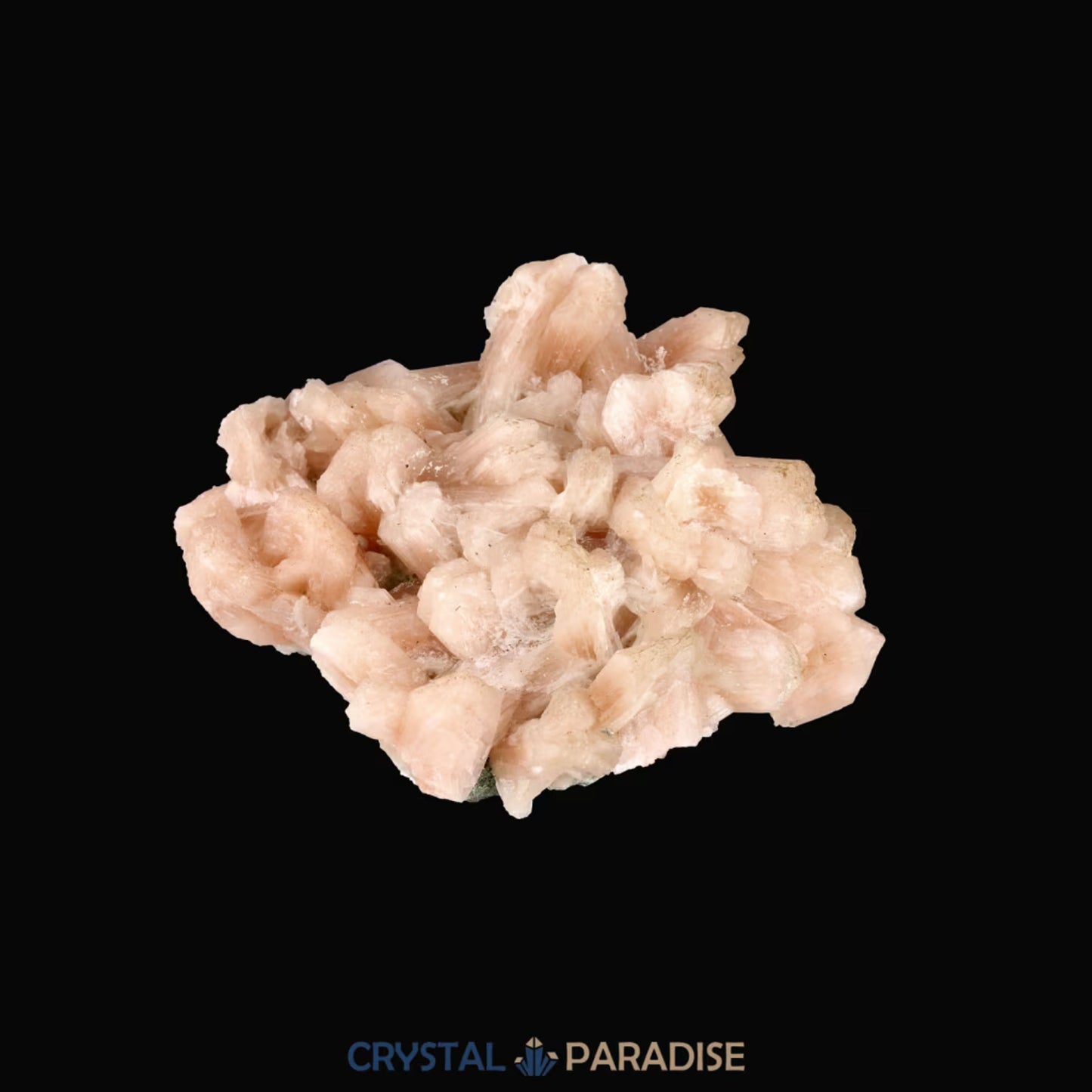 Stilbit Insel auf Zeolith aus Indien - Handstufe - 1 Stück - crystal paradise