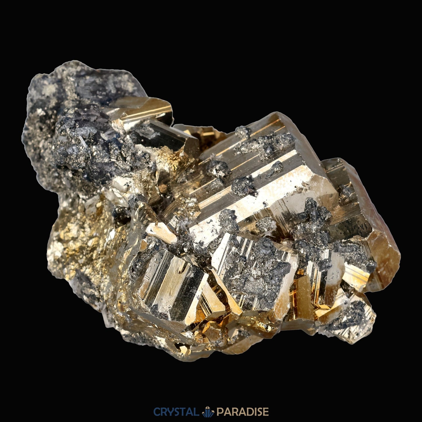 Regenbogen Pyrit aus Indonesien (159g) - crystal paradise