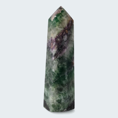 Grün-violetter Fluorit Obelisk aus der inneren Mongolei (1009g)