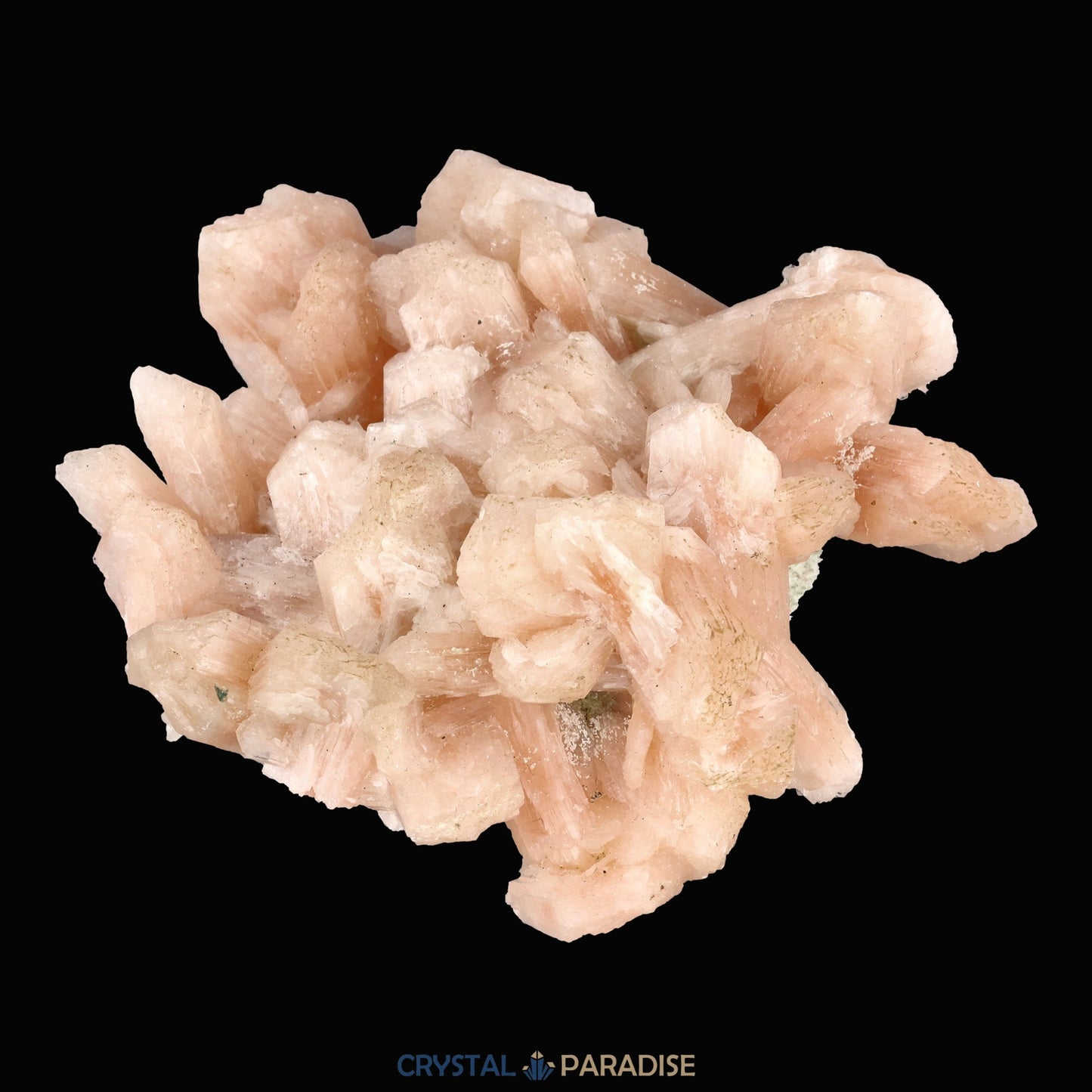 Stilbit Insel auf Zeolith aus Indien - Handstufe - 1 Stück - crystal paradise