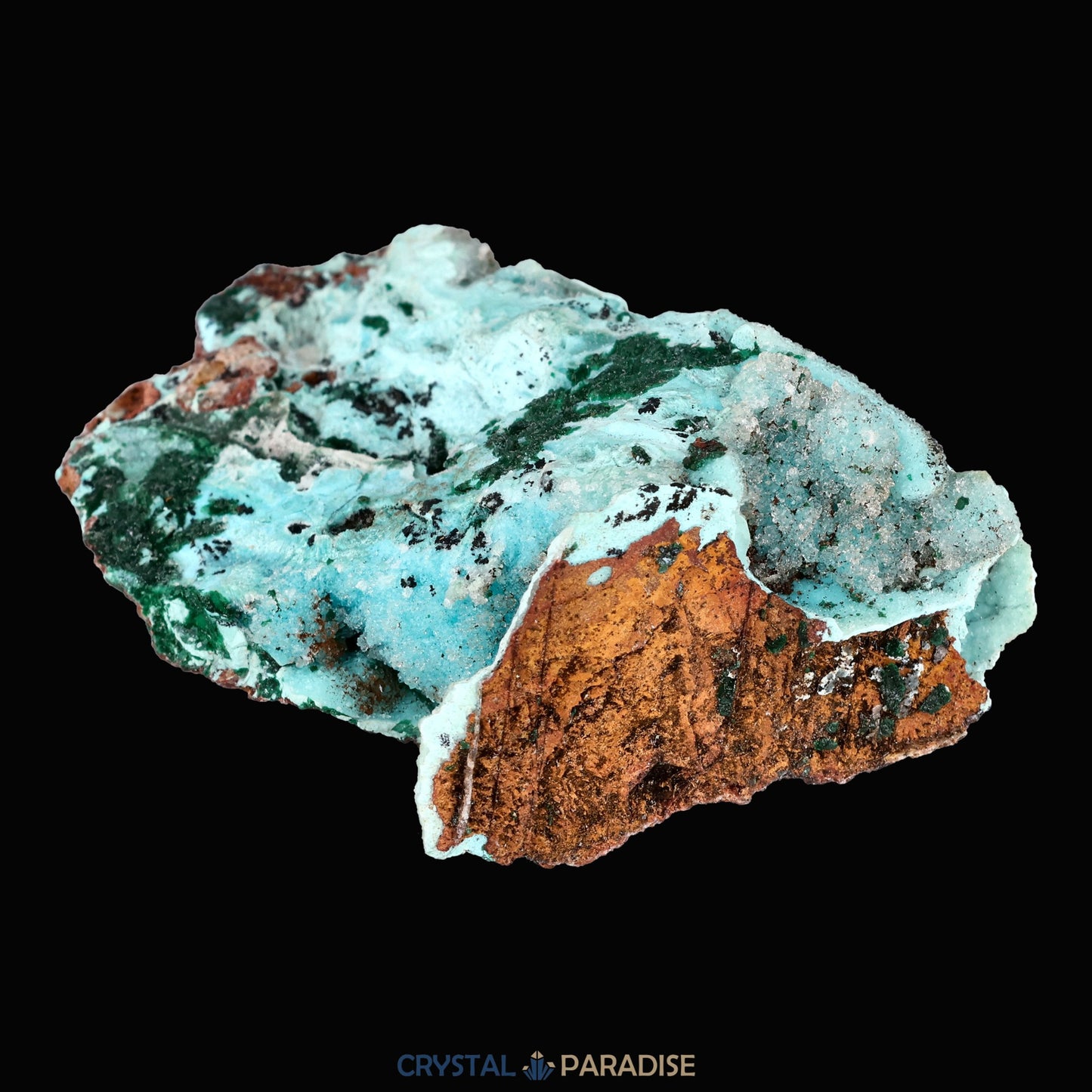 Chrysokoll Stufe aus Tenke-Fungurume, Kolwezi, Lualaba, DR Kongo (30g) - crystal paradise