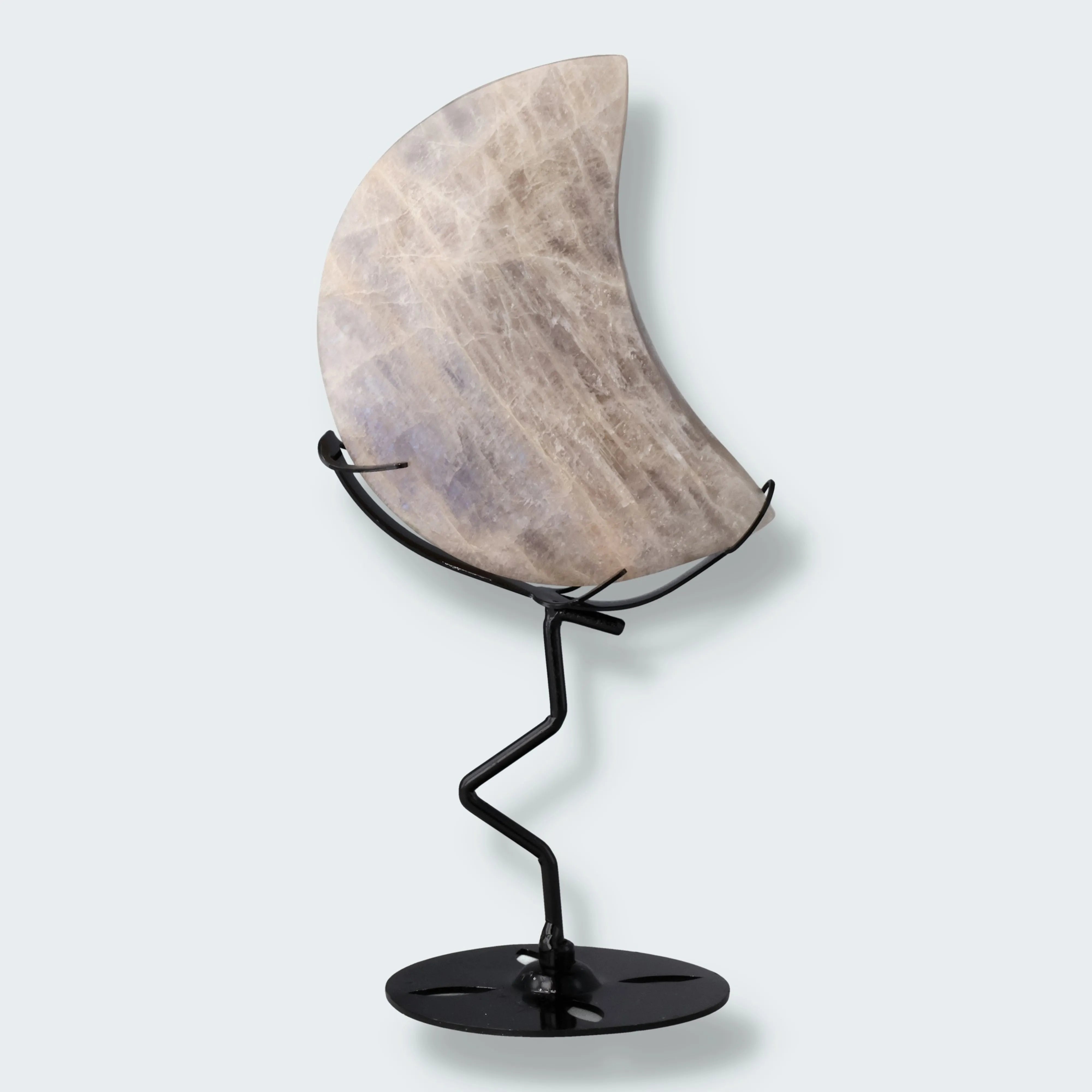 Blauer Mondstein Monde auf Ständer aus Tansania