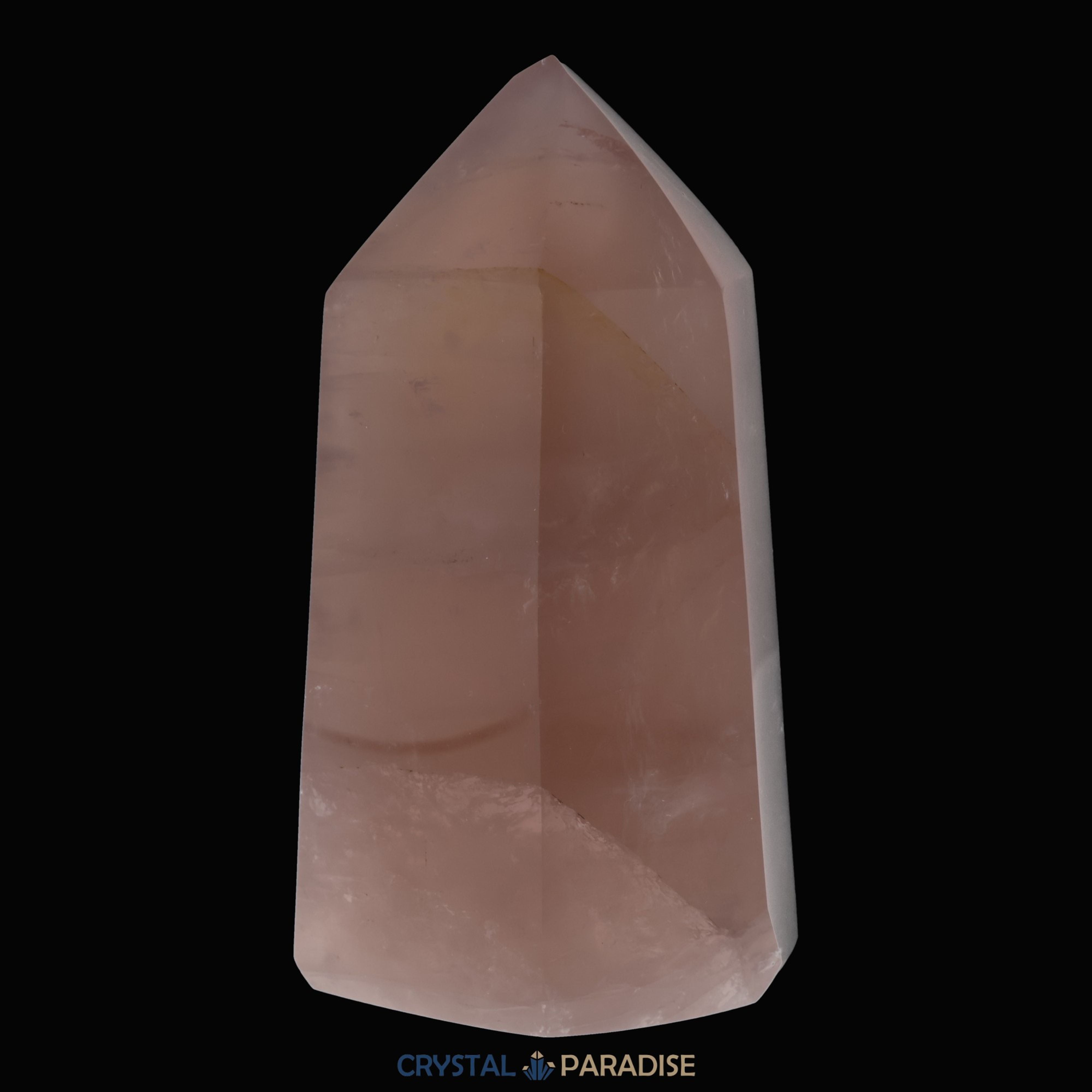 Rosenquarz Obelisk aus Brasilien 12 cm (679g) - crystal paradise