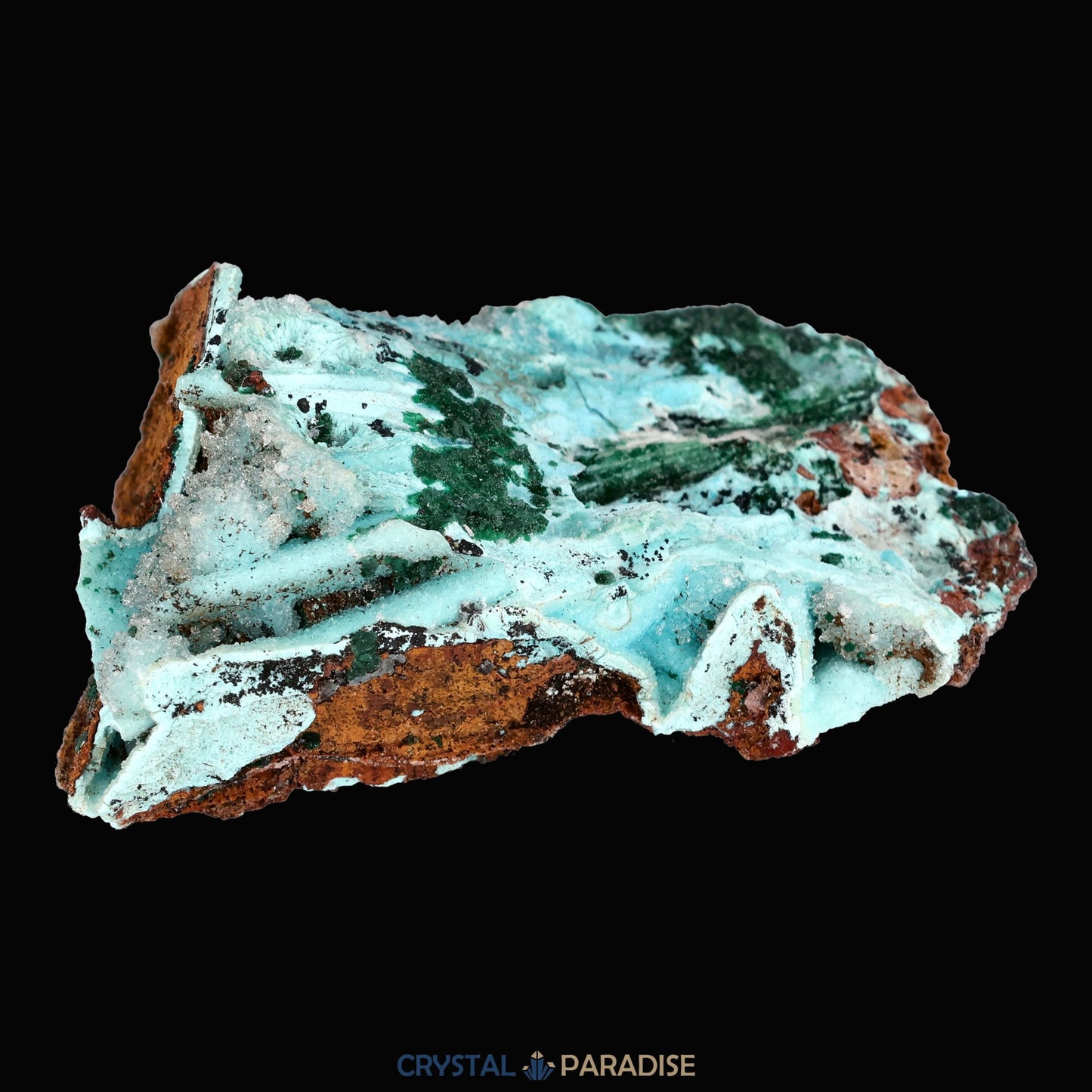 Chrysokoll Stufe aus Tenke-Fungurume, Kolwezi, Lualaba, DR Kongo (30g) - crystal paradise