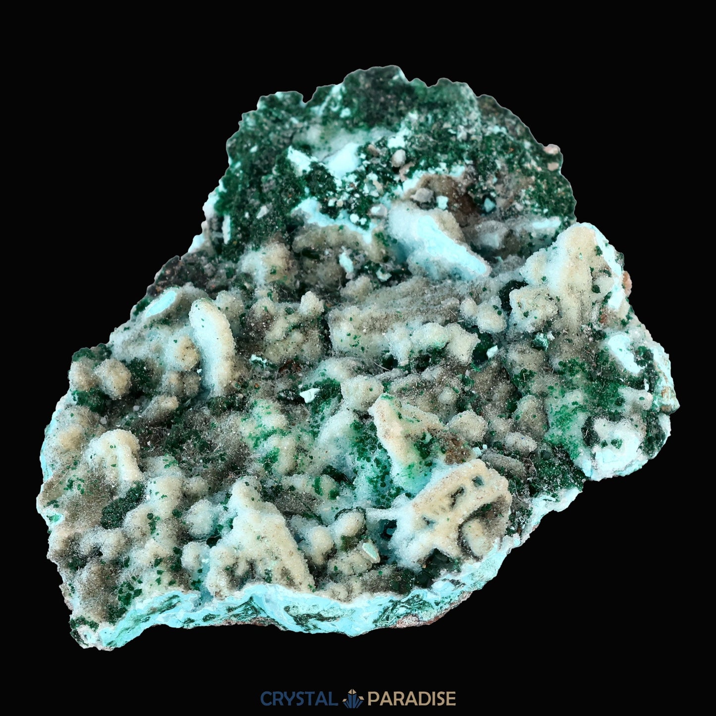 Chrysokoll Stufe aus Tenke-Fungurume, Kolwezi, Lualaba, DR Kongo (72g) - crystal paradise