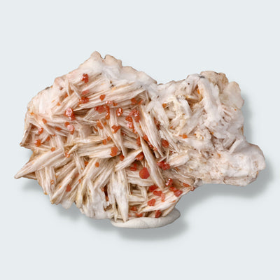 weisser Baryt mit Vanadinit aus Mibladen, Marokko (145g)