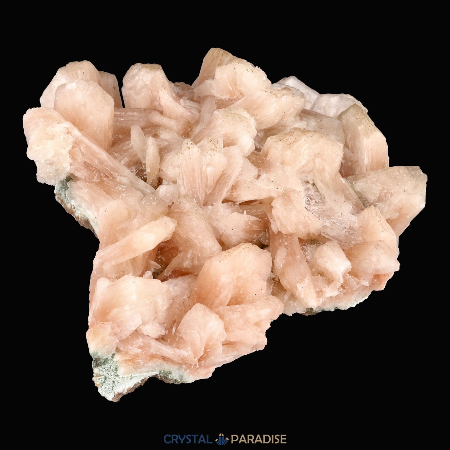Stilbit Insel auf Zeolith aus Indien - Handstufe - 1 Stück - crystal paradise