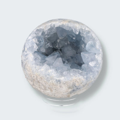 Celestit / Celestin Kugel (2270g - 12cm)
