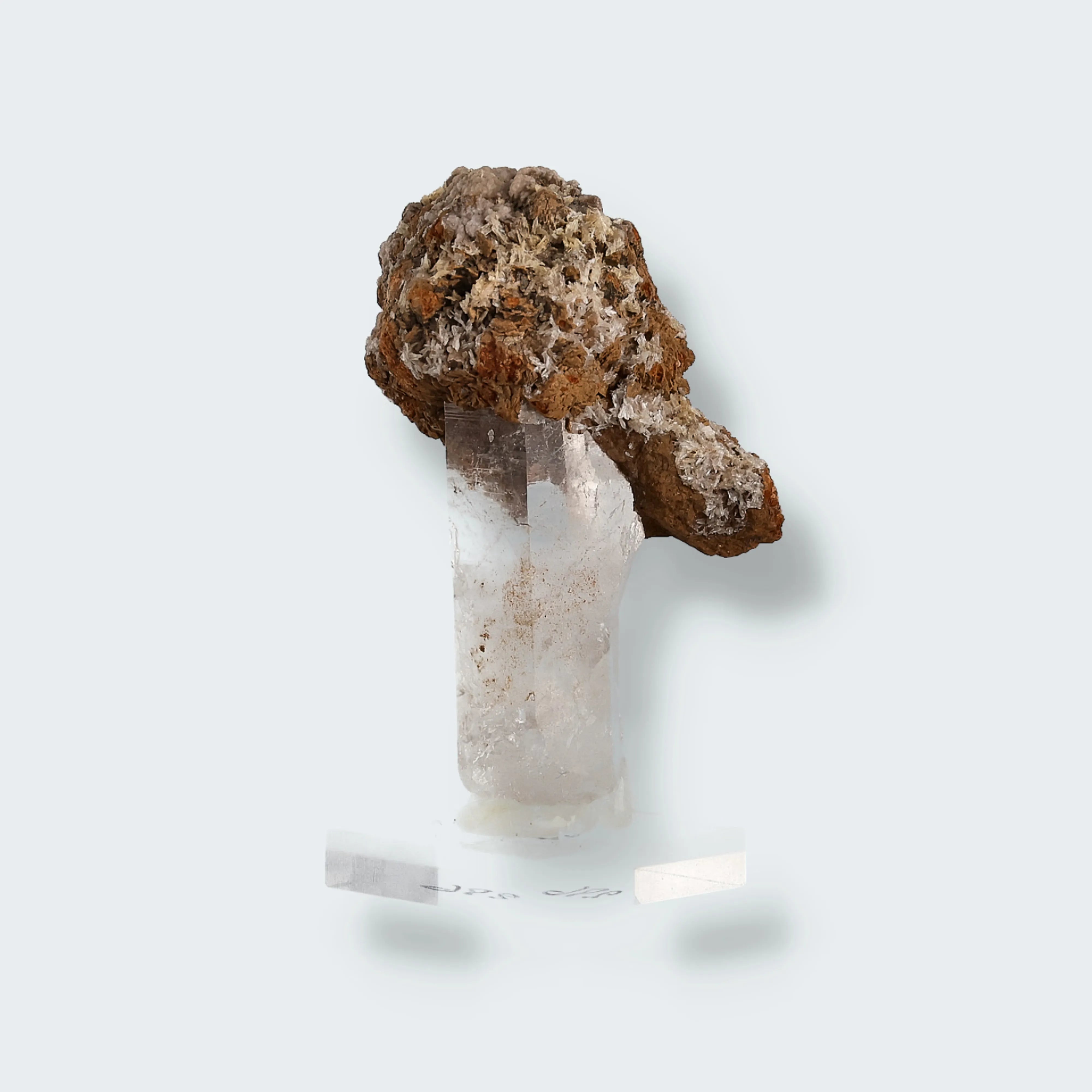 Bergkristall mit Ankerit aus der Schweiz (36g)
