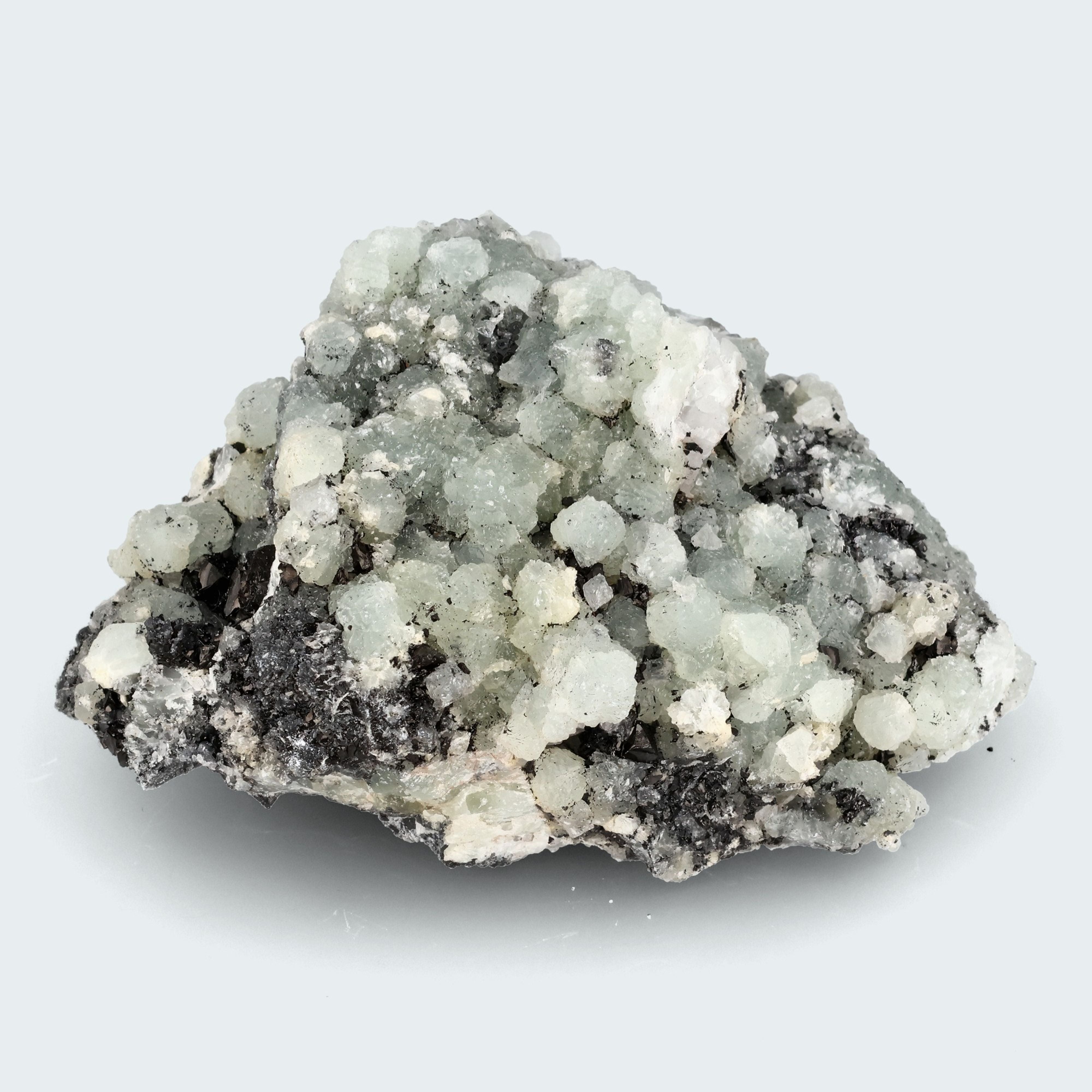 Prehnit und Quarz aus Hubei, China