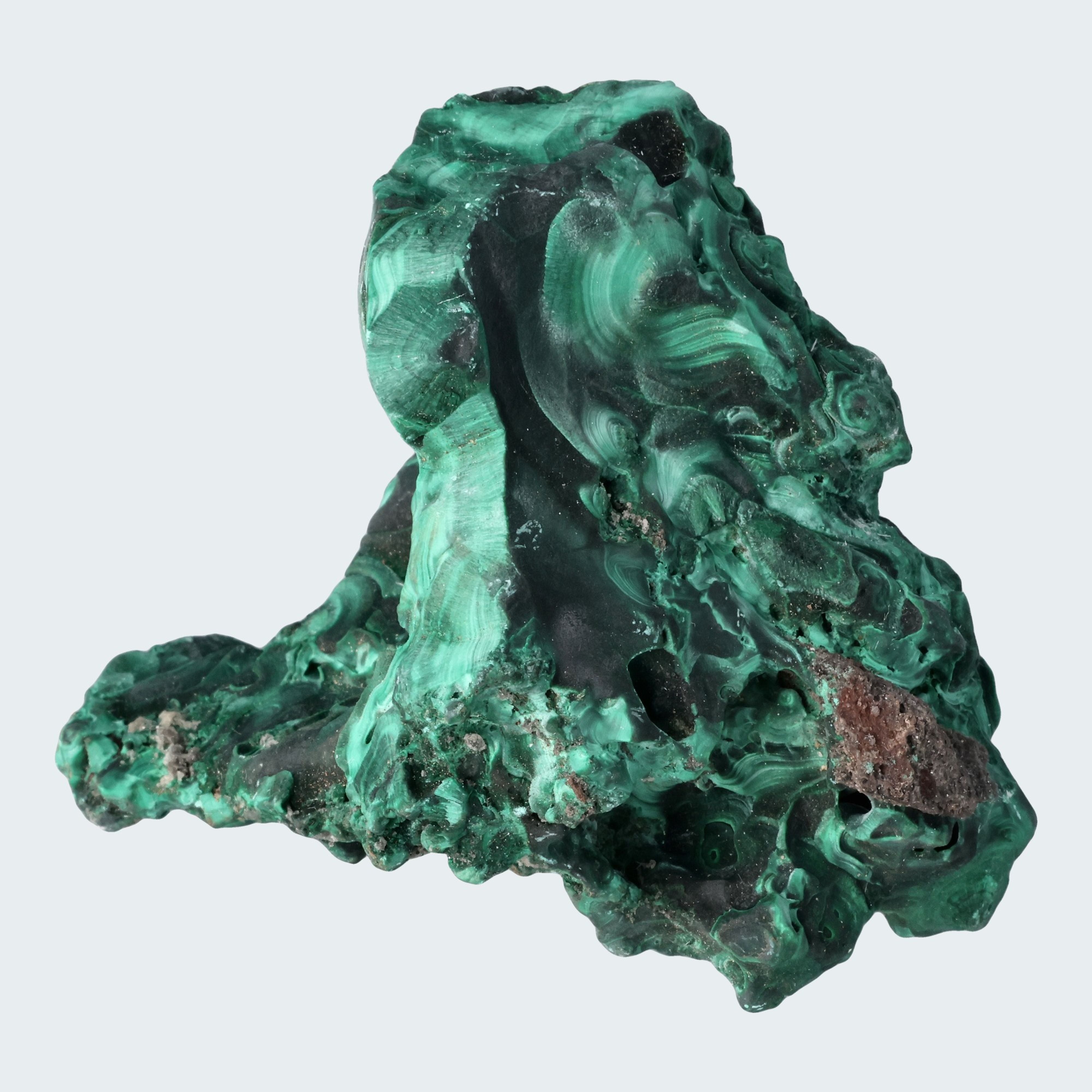 Velvet Malachit Stufe aus der Tantara Mine, Kongo (257g)