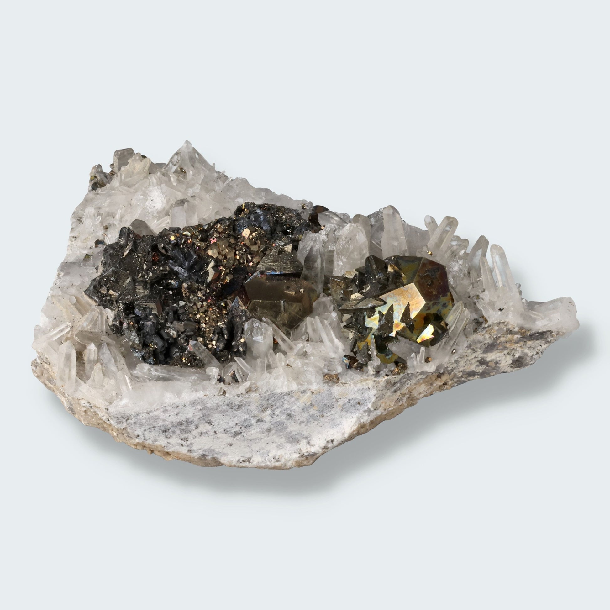 Regenbogen Pyrit aus Indonesien (973g)