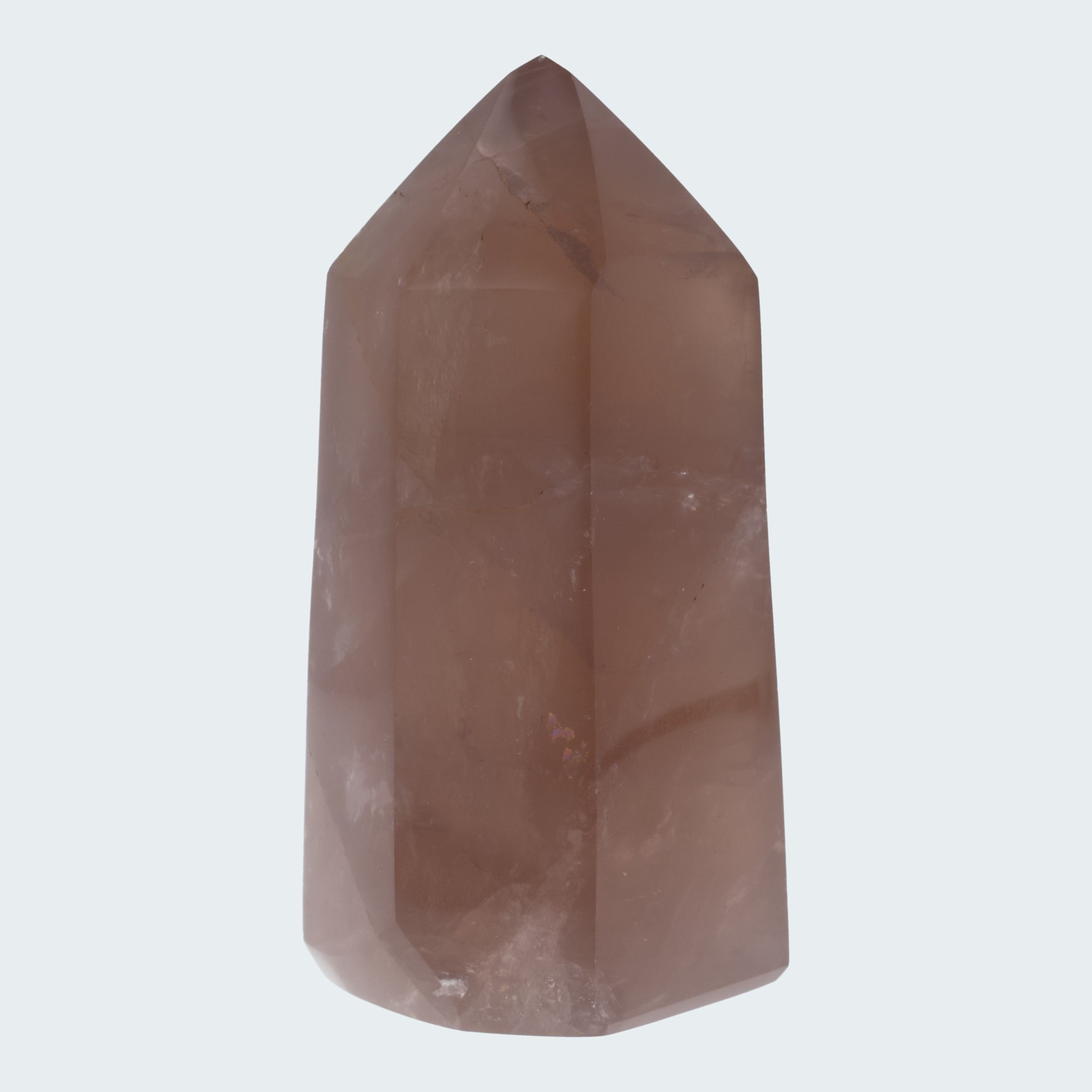 Rosenquarz Obelisk aus Brasilien 12 cm (679g) - crystal paradise
