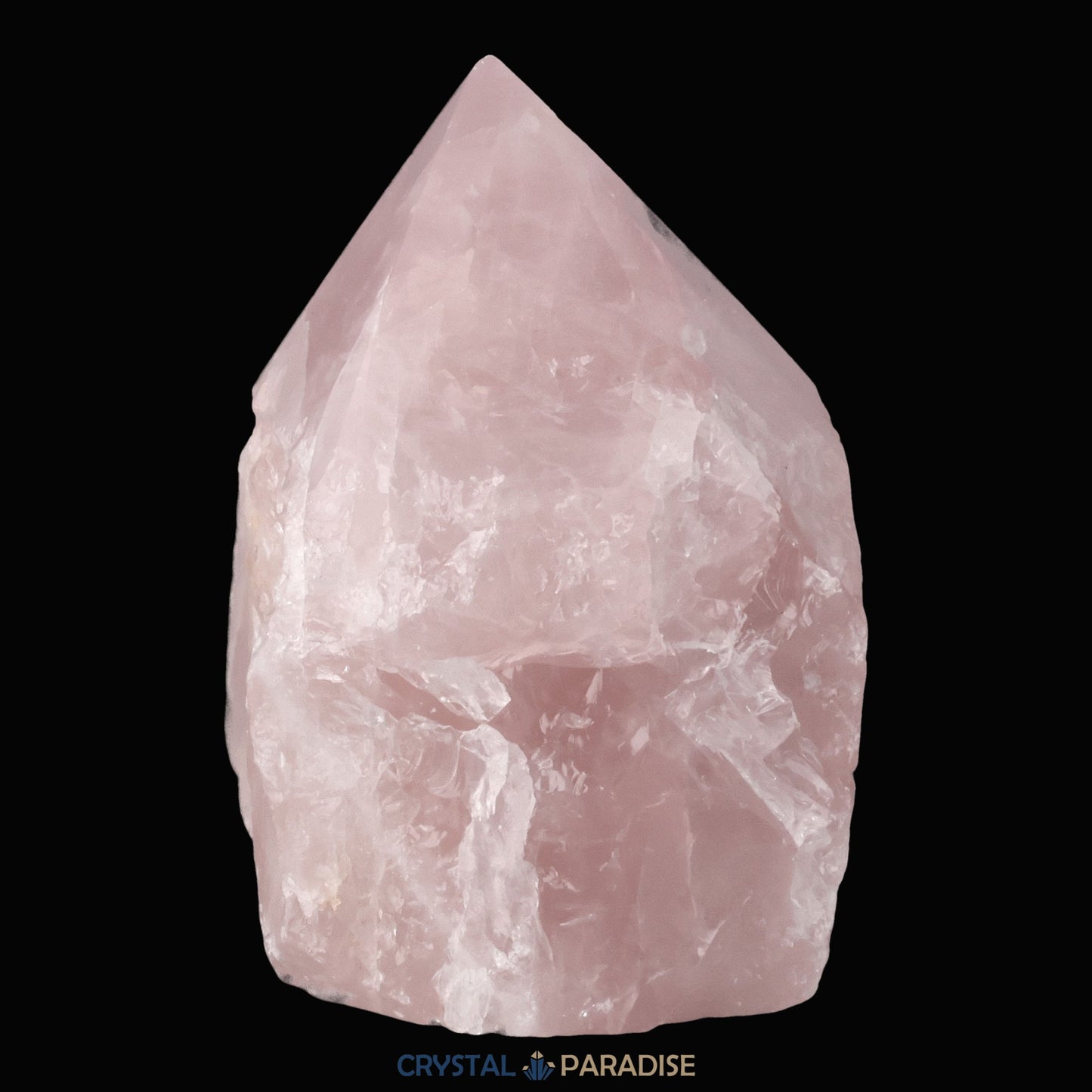 Rosenquarz Spitze aus Brasilien ca. 7 cm - crystal paradise