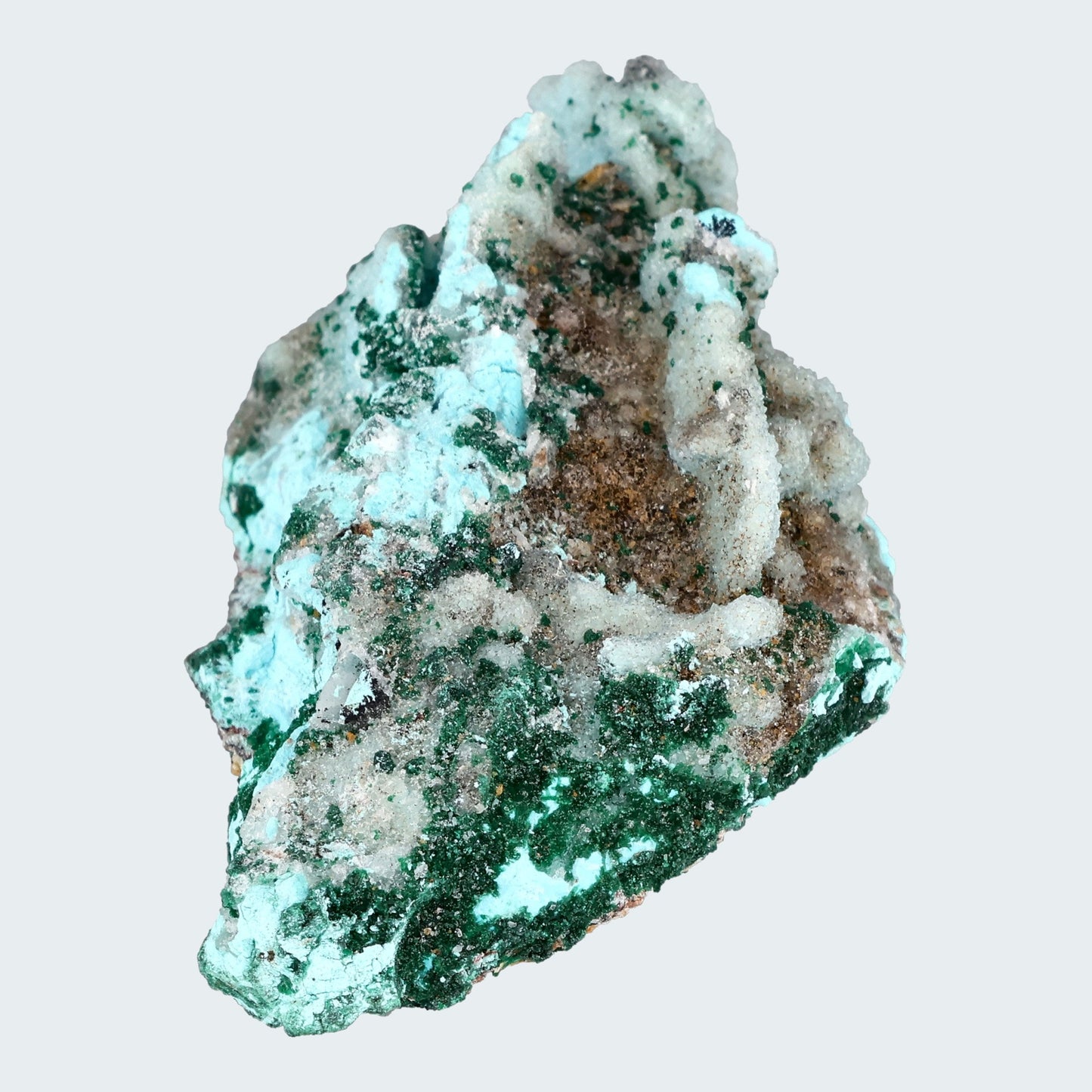 Chrysokoll Stufe aus Tenke-Fungurume, Kolwezi, Lualaba, DR Kongo (35g) - crystal paradise