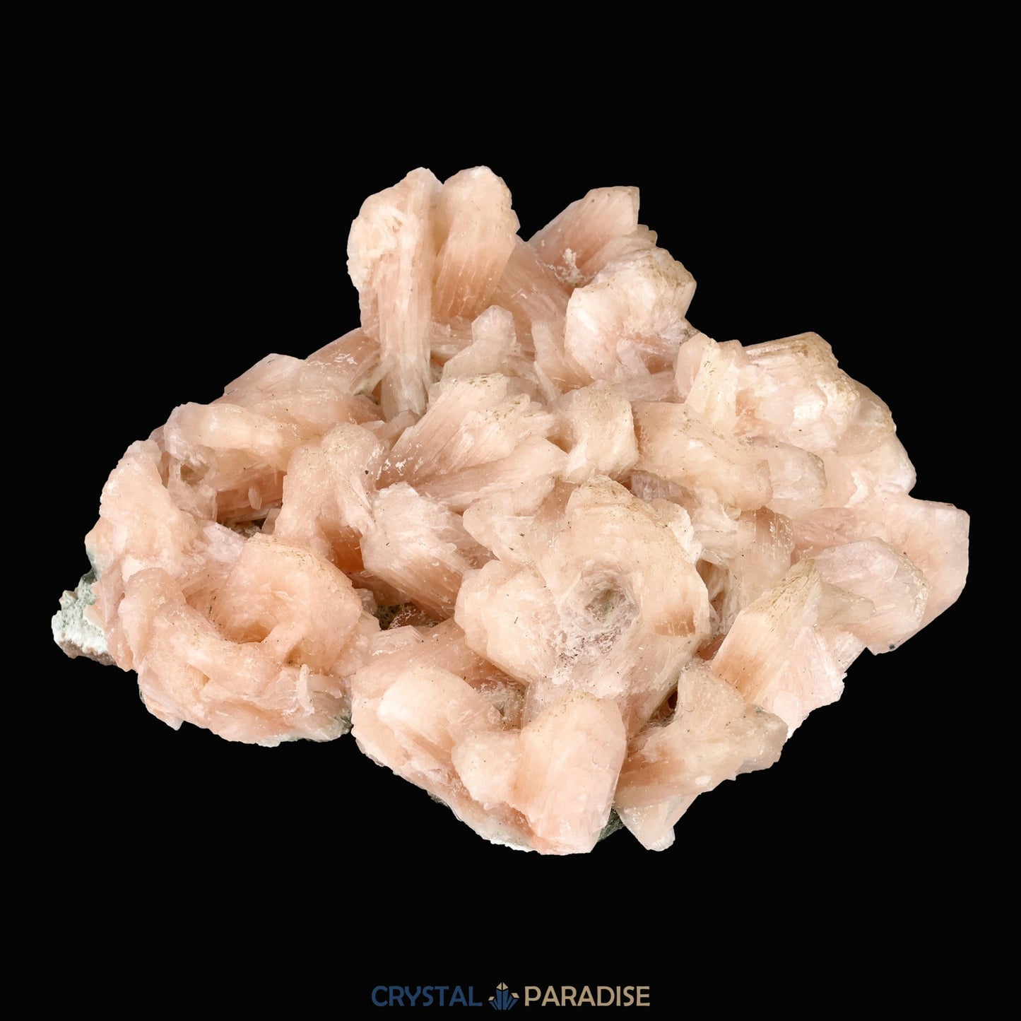 Stilbit Insel auf Zeolith aus Indien - Handstufe - 1 Stück - crystal paradise