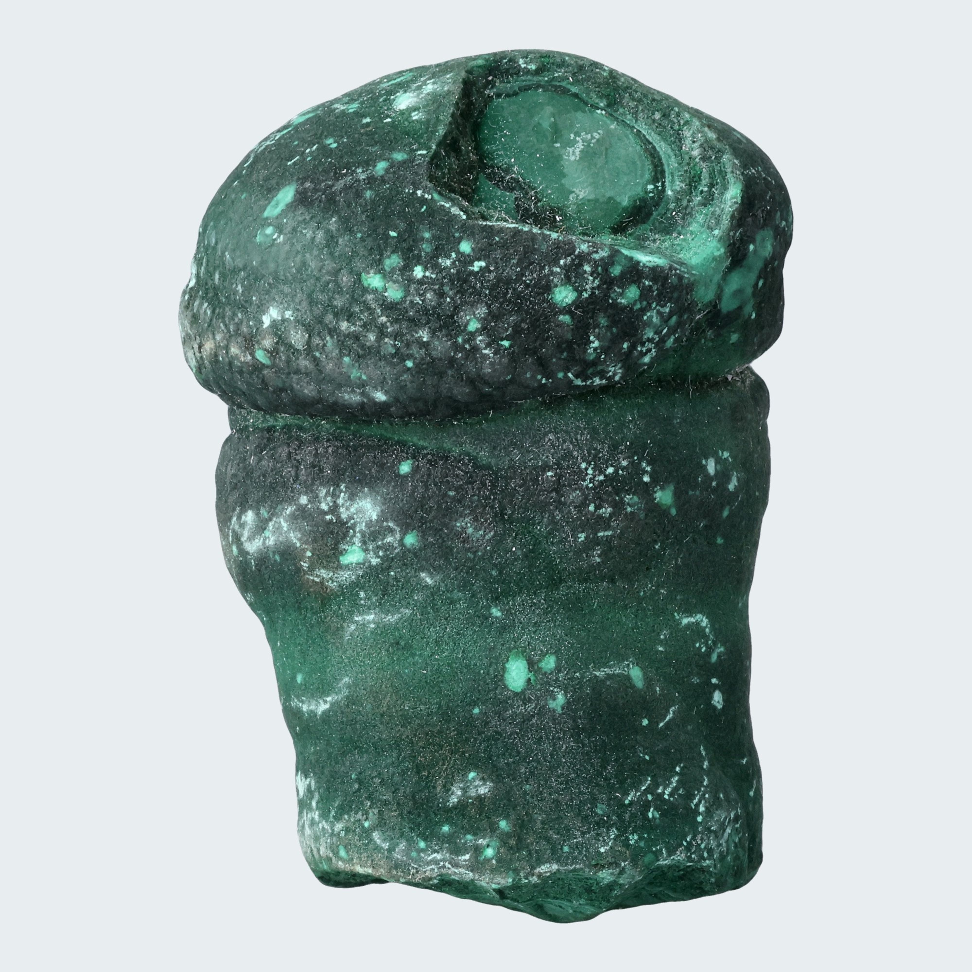 Velvet Malachit Stufe aus der Tantara Mine, Kongo (334g)