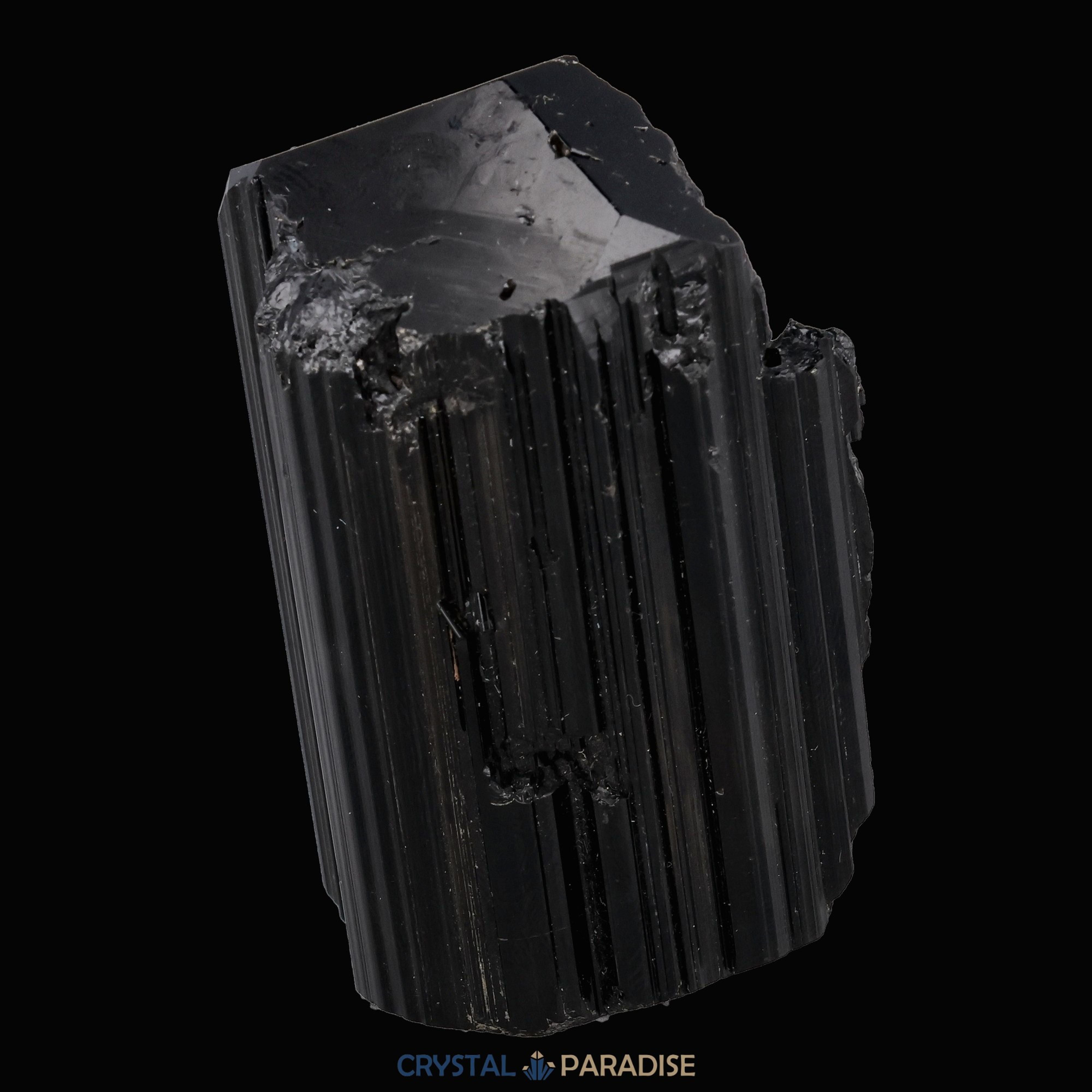 Kluftschwimmer Schwarzer Schörl Turmalin aus Brasilien (209g) - crystal paradise