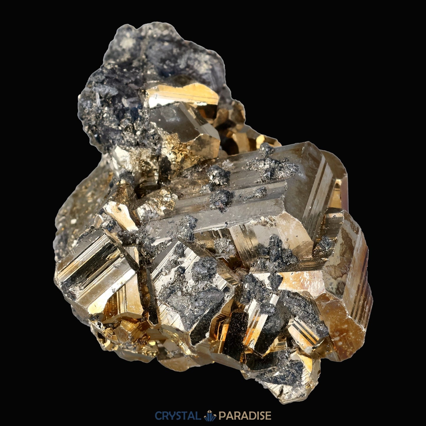 Regenbogen Pyrit aus Indonesien (159g) - crystal paradise