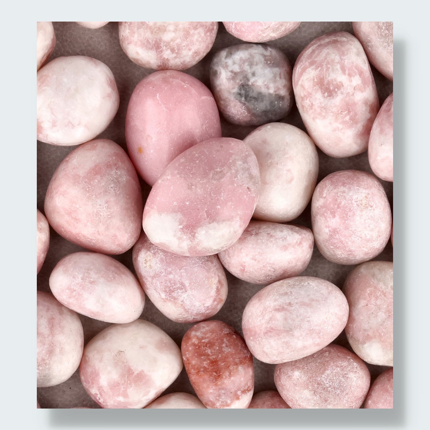 Andenopal rosa Trommelsteine