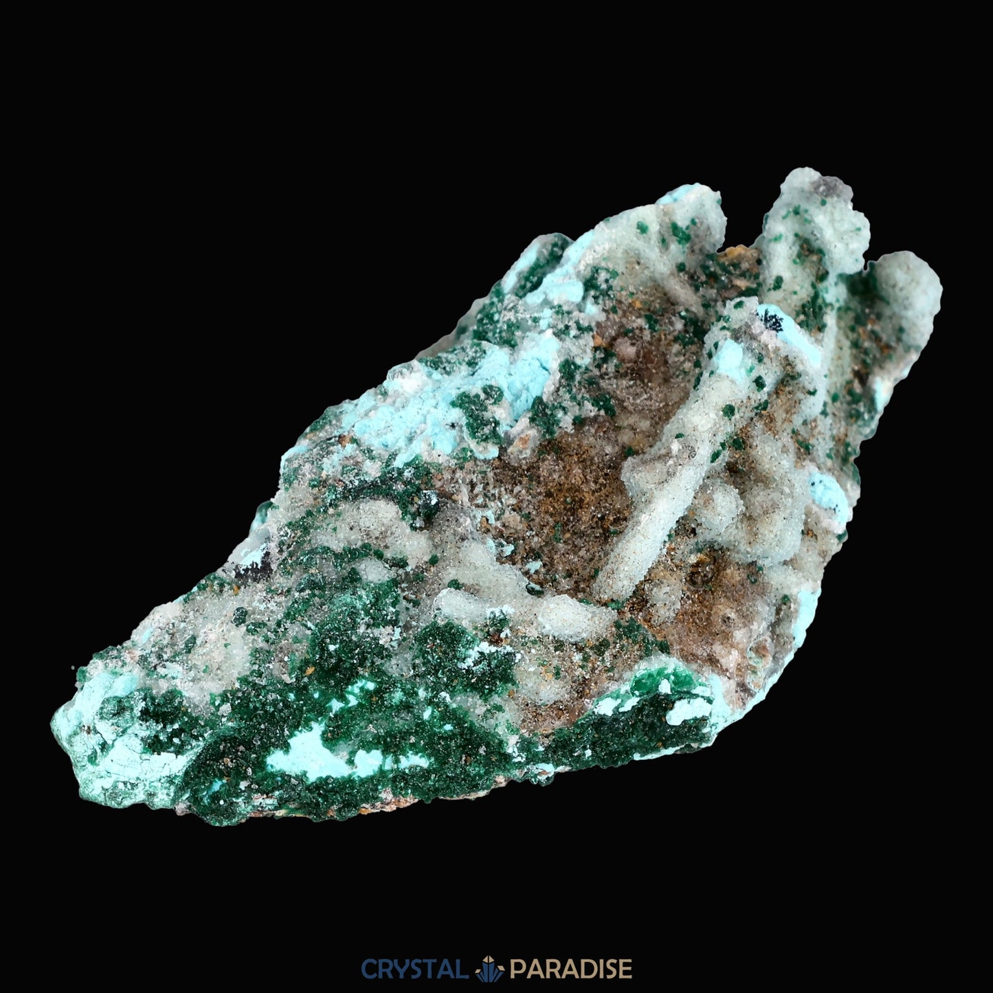 Chrysokoll Stufe aus Tenke-Fungurume, Kolwezi, Lualaba, DR Kongo (35g) - crystal paradise