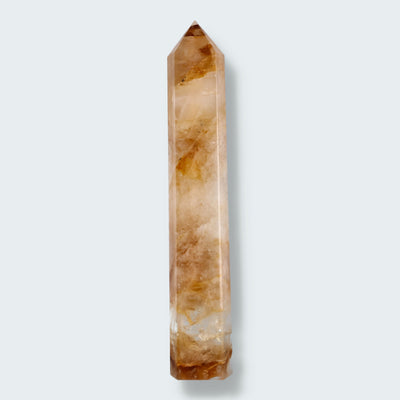 Golden Healer Obelisk (Quarz mit Eisenoxid Einschlüssen) aus Brasilien (31,5cm)
