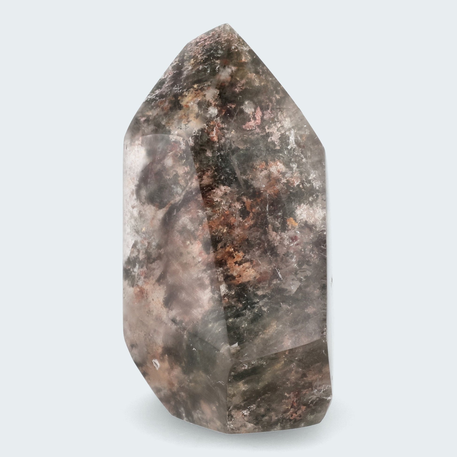 Garten Quarz Turm geschliffen aus dem Kongo (137g)