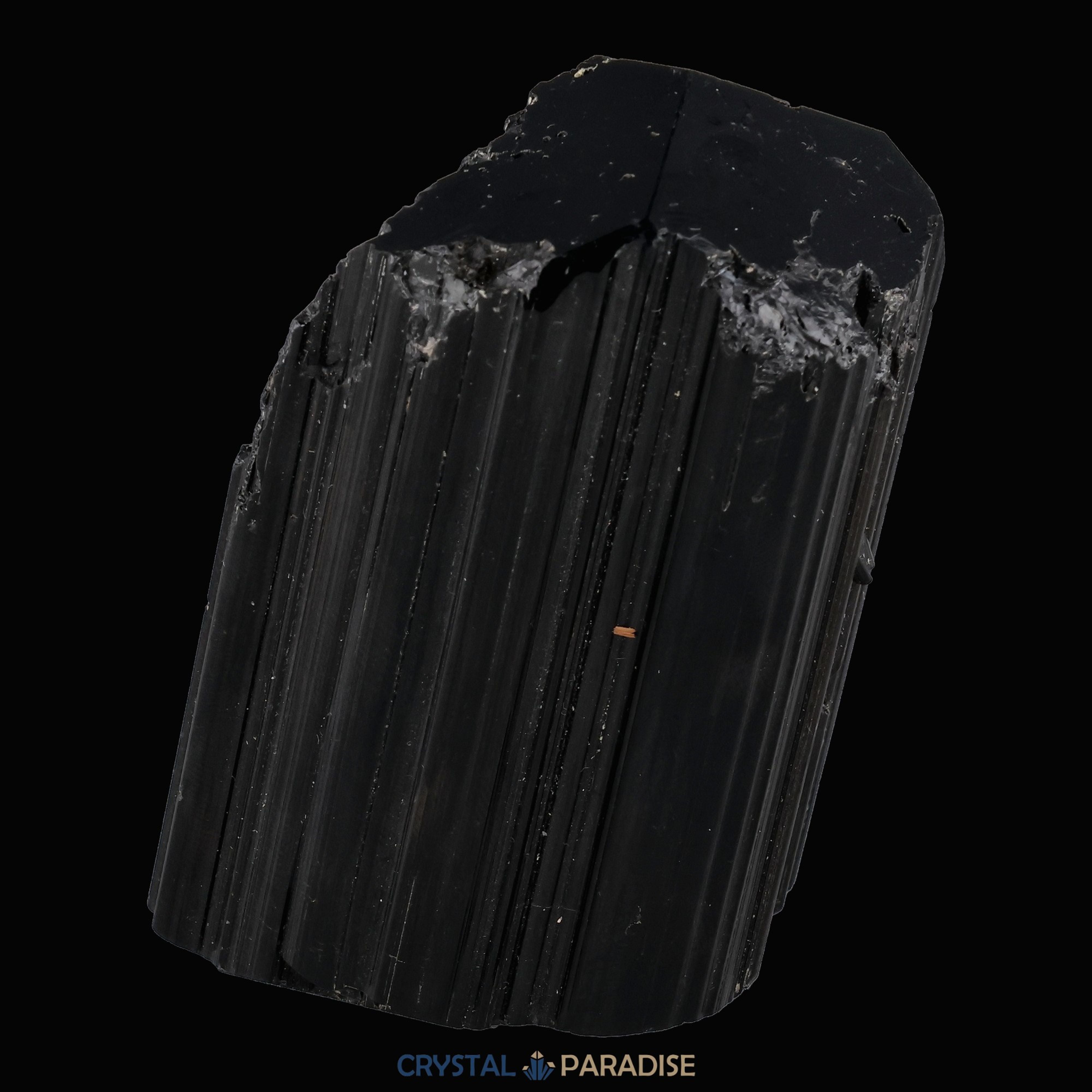 Kluftschwimmer Schwarzer Schörl Turmalin aus Brasilien (209g) - crystal paradise