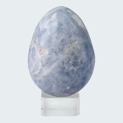 Blauer Calcit Ei aus Pakistan