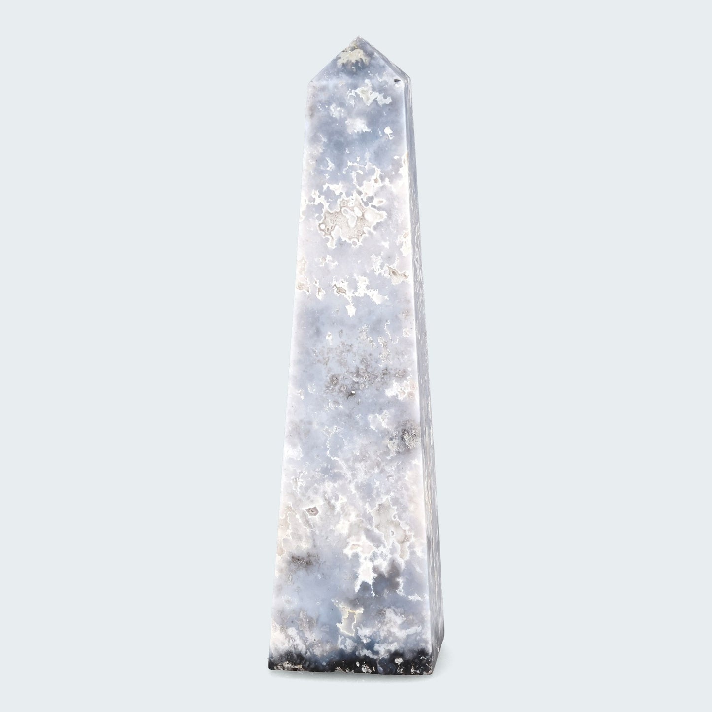 Obelisk aus Blue Pacific Achat (250-350g)