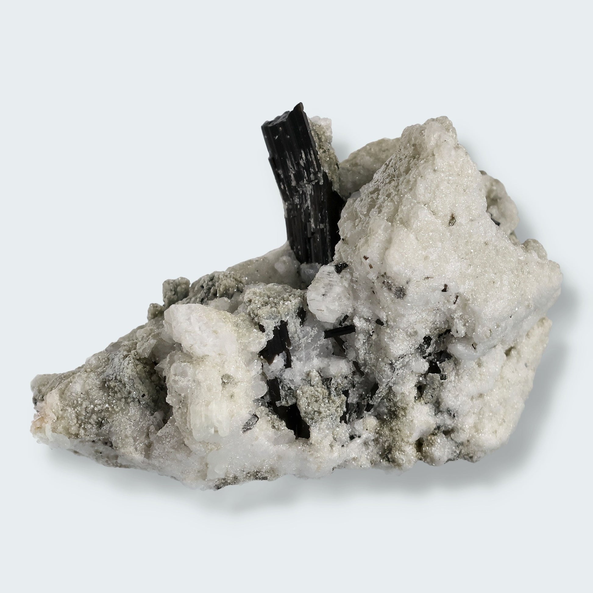 Schwarzer Schörl Turmalin an Muttergestein (33g)