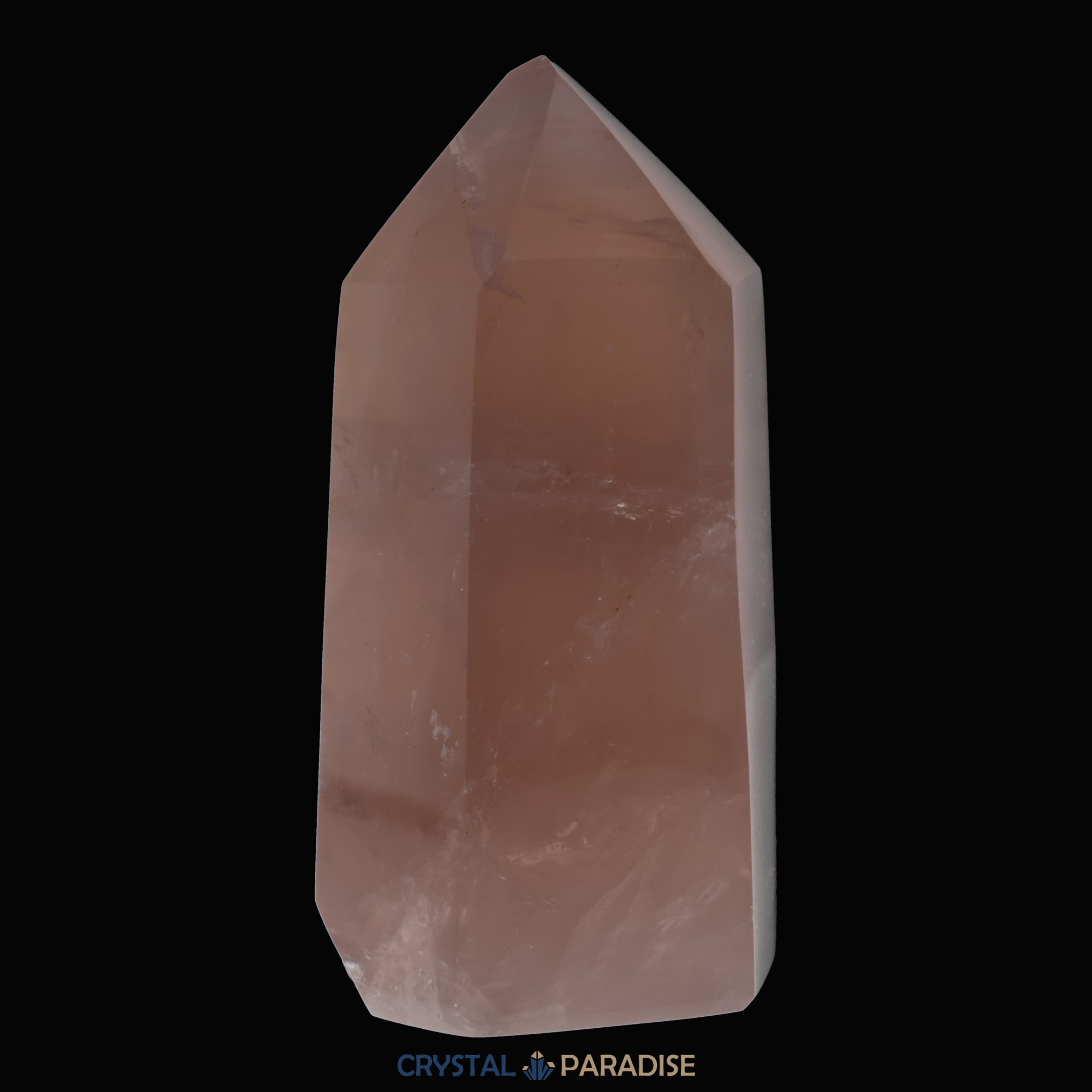 Rosenquarz Obelisk aus Brasilien 12 cm (679g) - crystal paradise