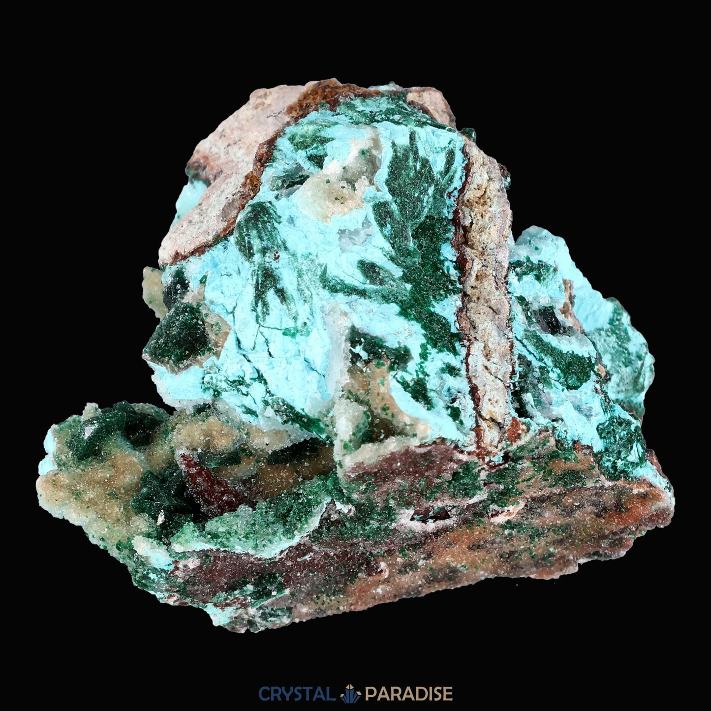 Chrysokoll Stufe aus Tenke-Fungurume, Kolwezi, Lualaba, DR Kongo (71g) - crystal paradise