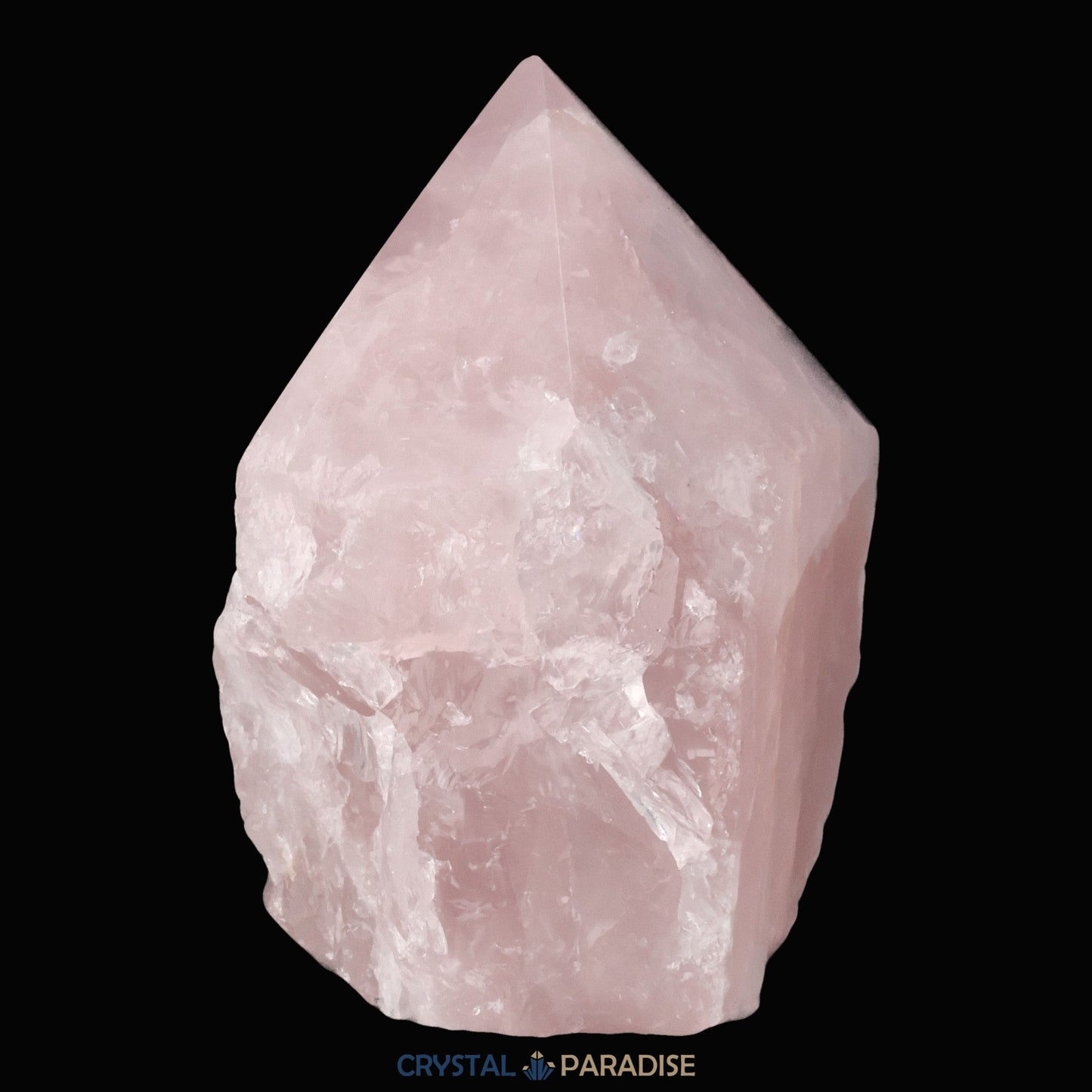 Rosenquarz Spitze aus Brasilien ca. 7 cm - crystal paradise