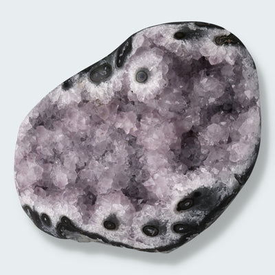 Achatisierter Amethyst Druse aus Uruguay (623g)